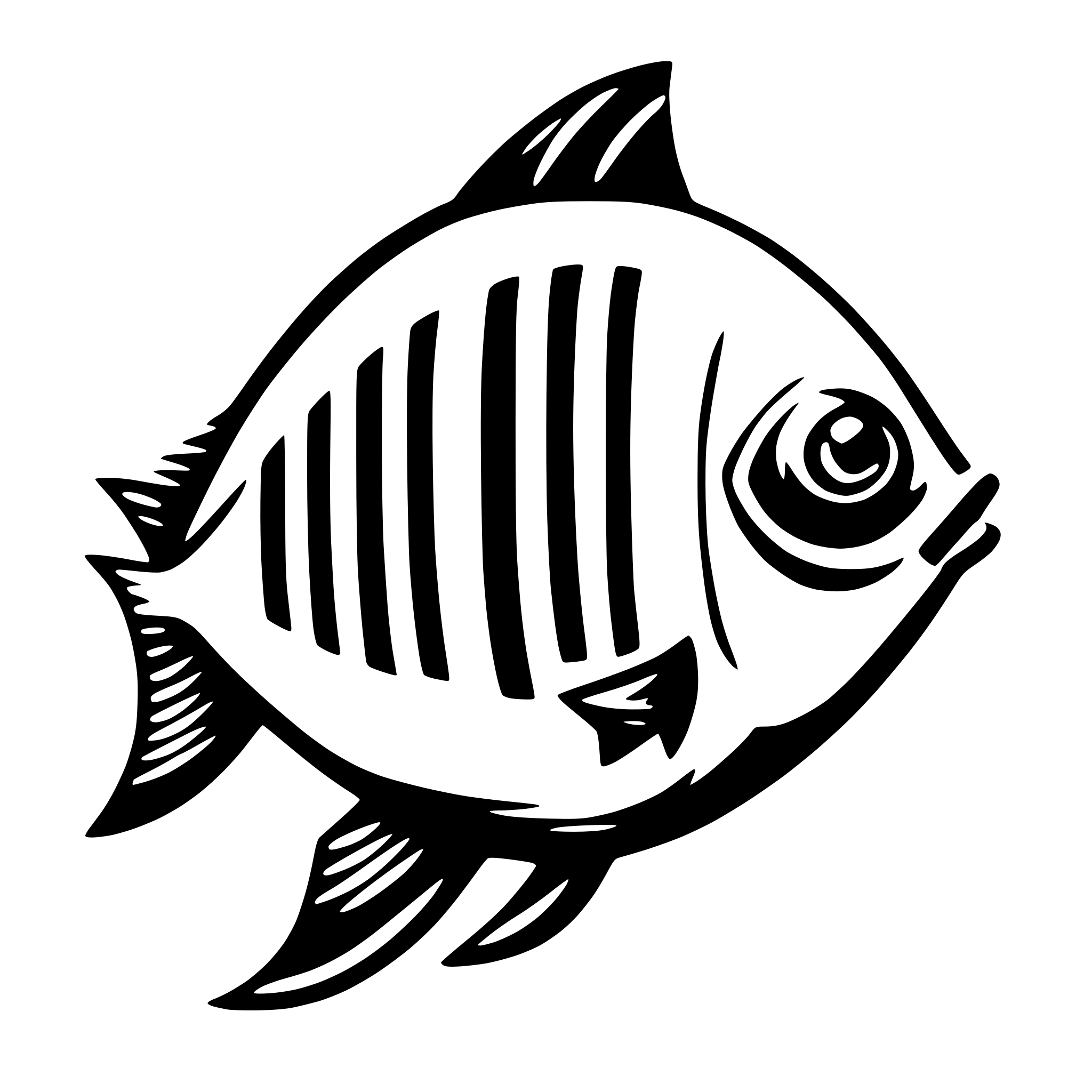 AI-generated SVG of a fish