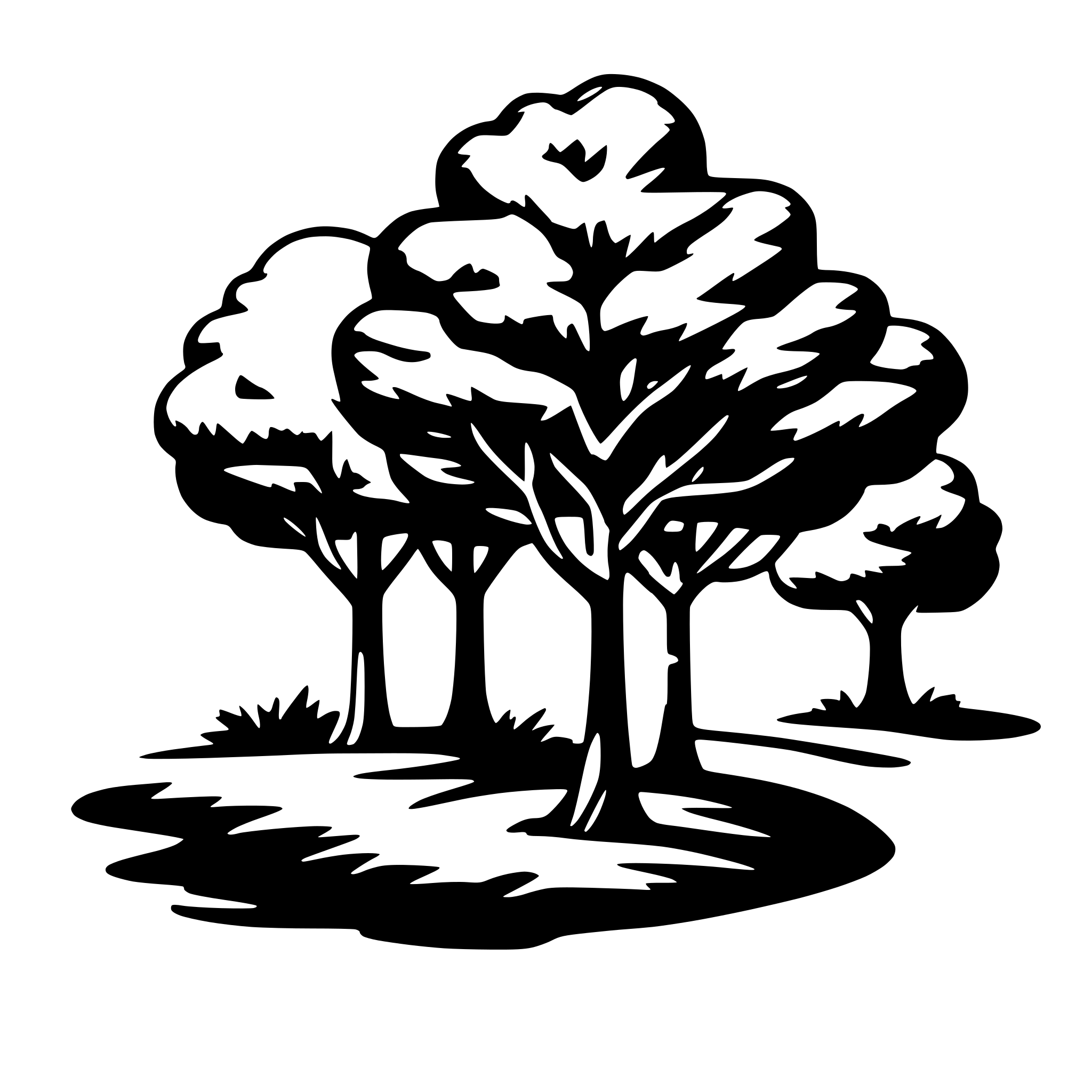 AI-generated SVG of 'trees'