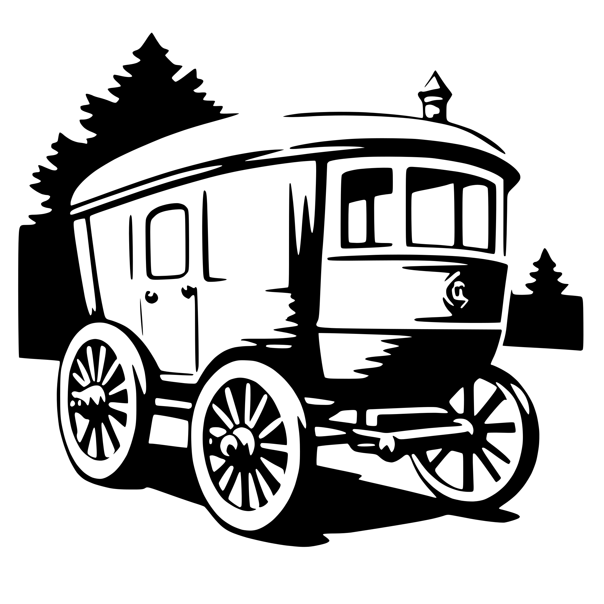 AI-generated SVG of 'carriage'