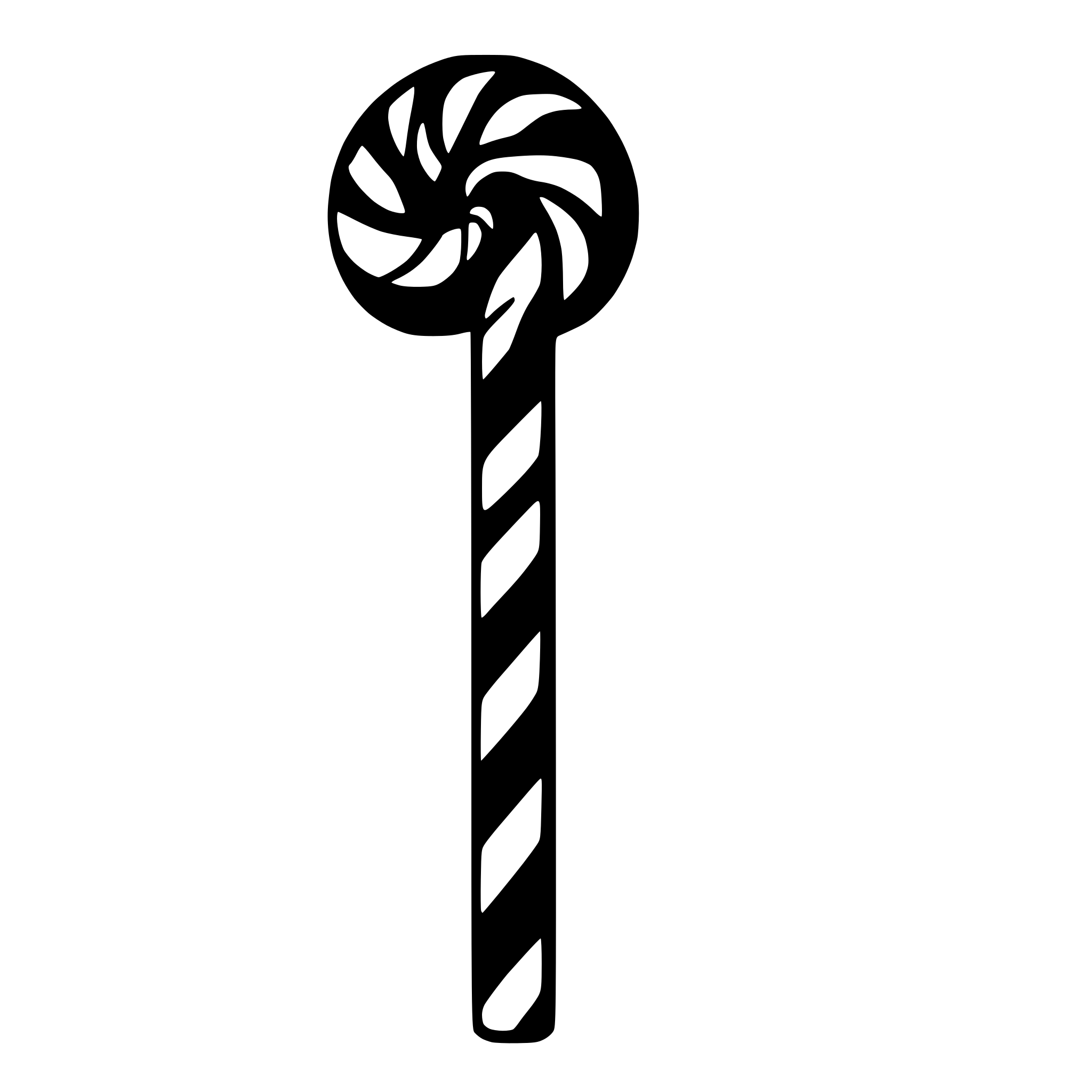AI-generated SVG of 'christmas candy cane'