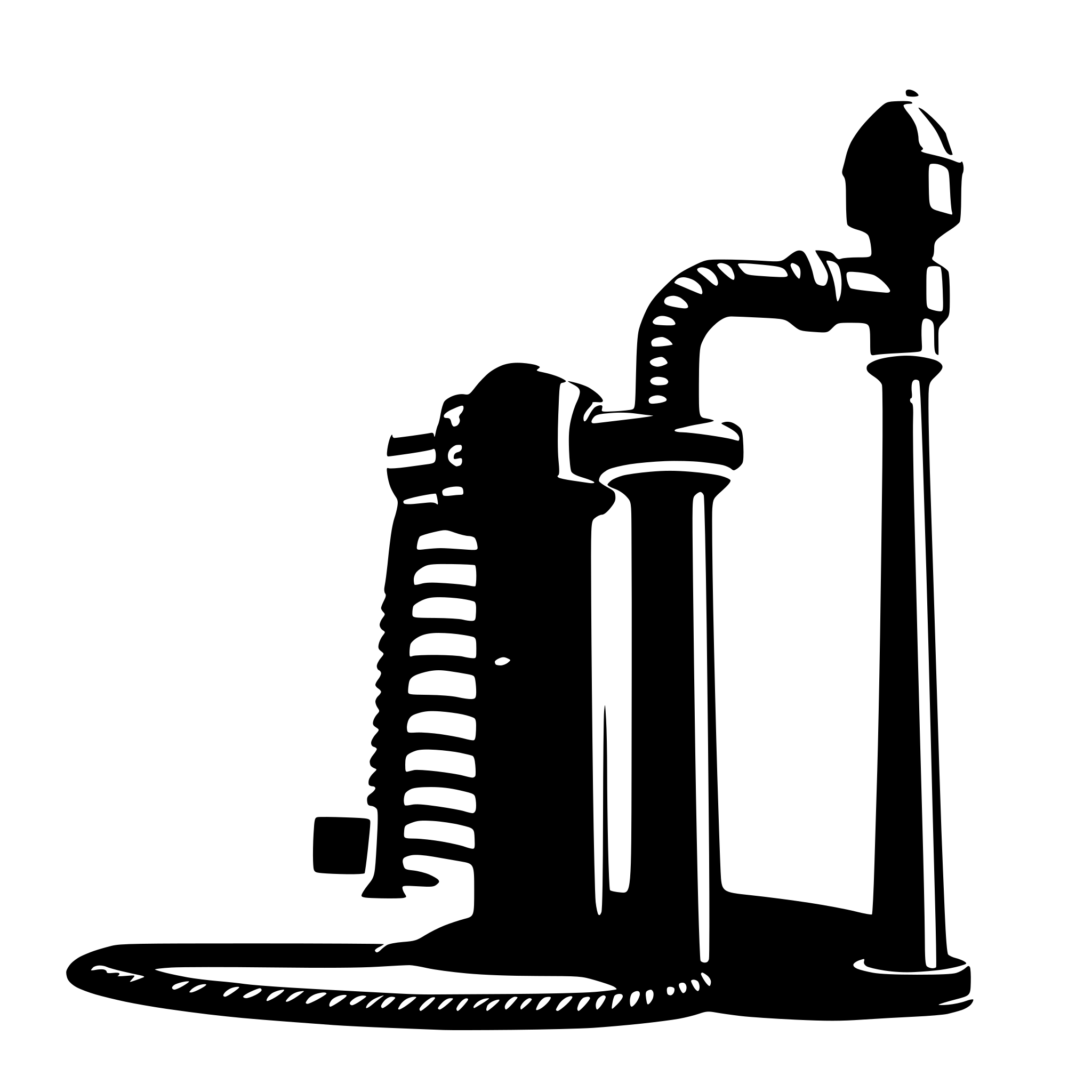 AI-generated SVG of 'hose with two nozzles'