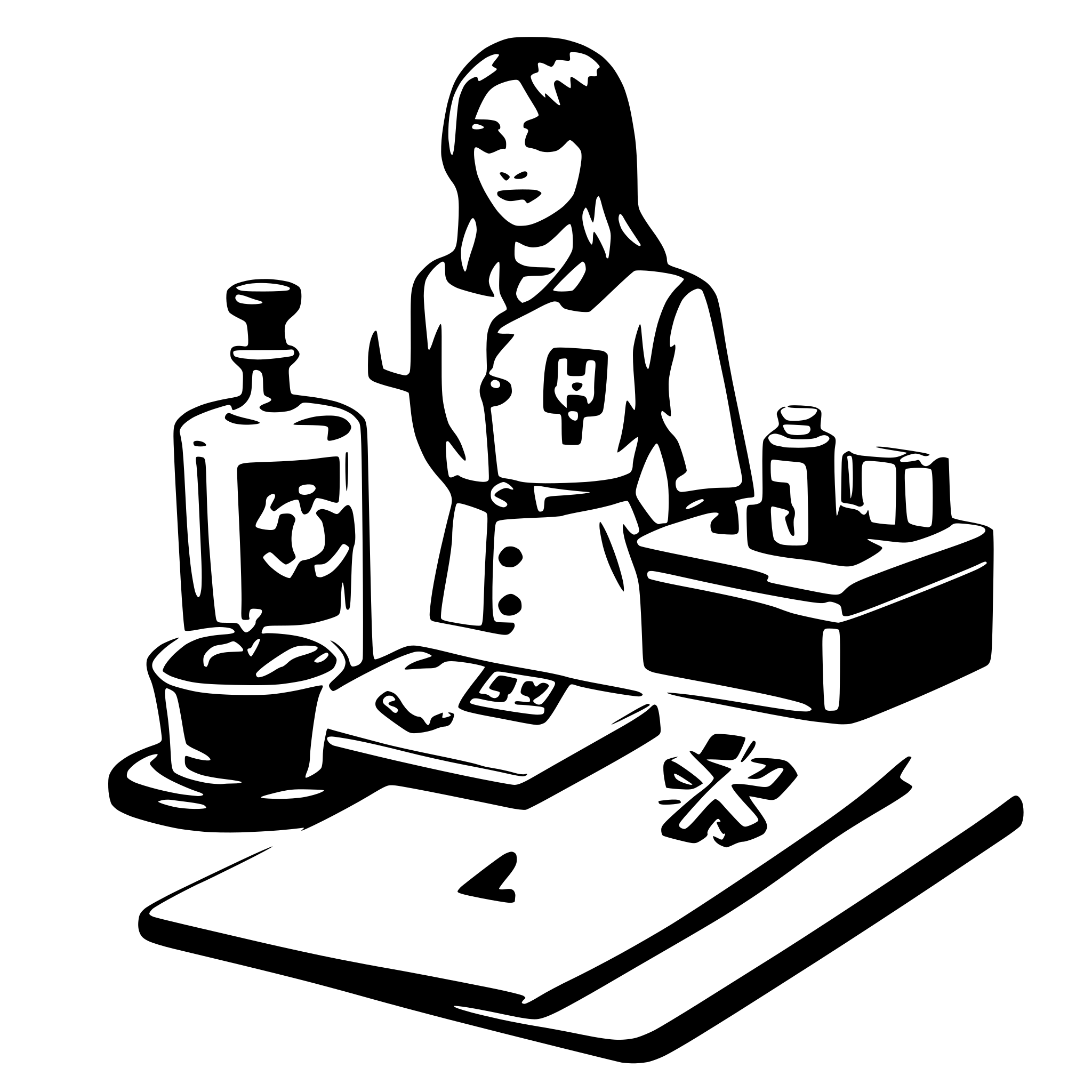 AI-generated SVG of a medical history