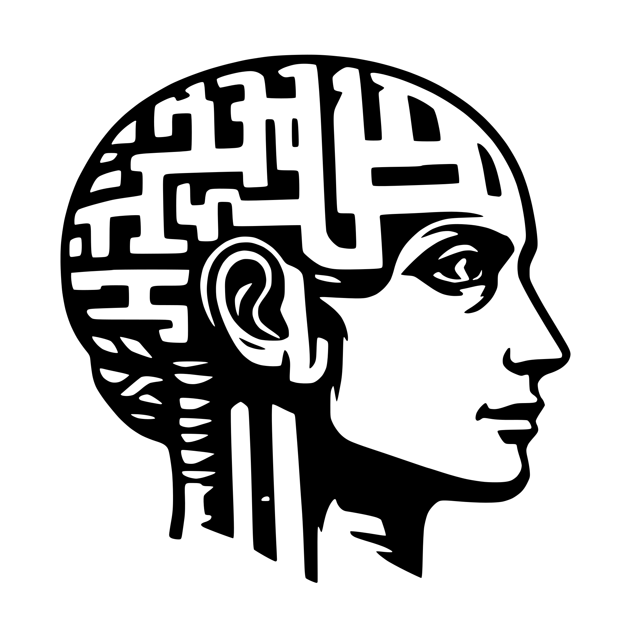 AI-generated SVG of a ai brain