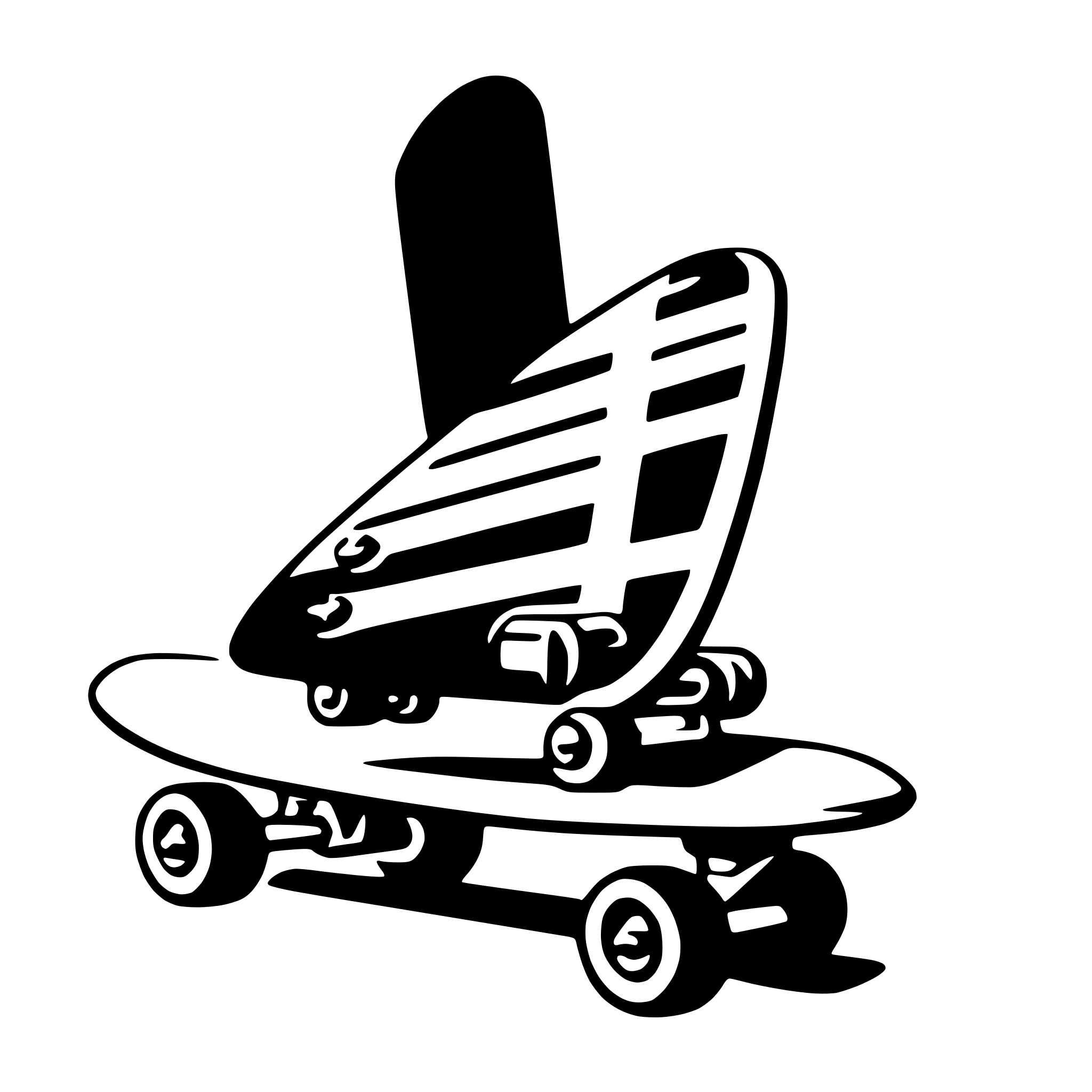AI-generated SVG of 'skateboard'