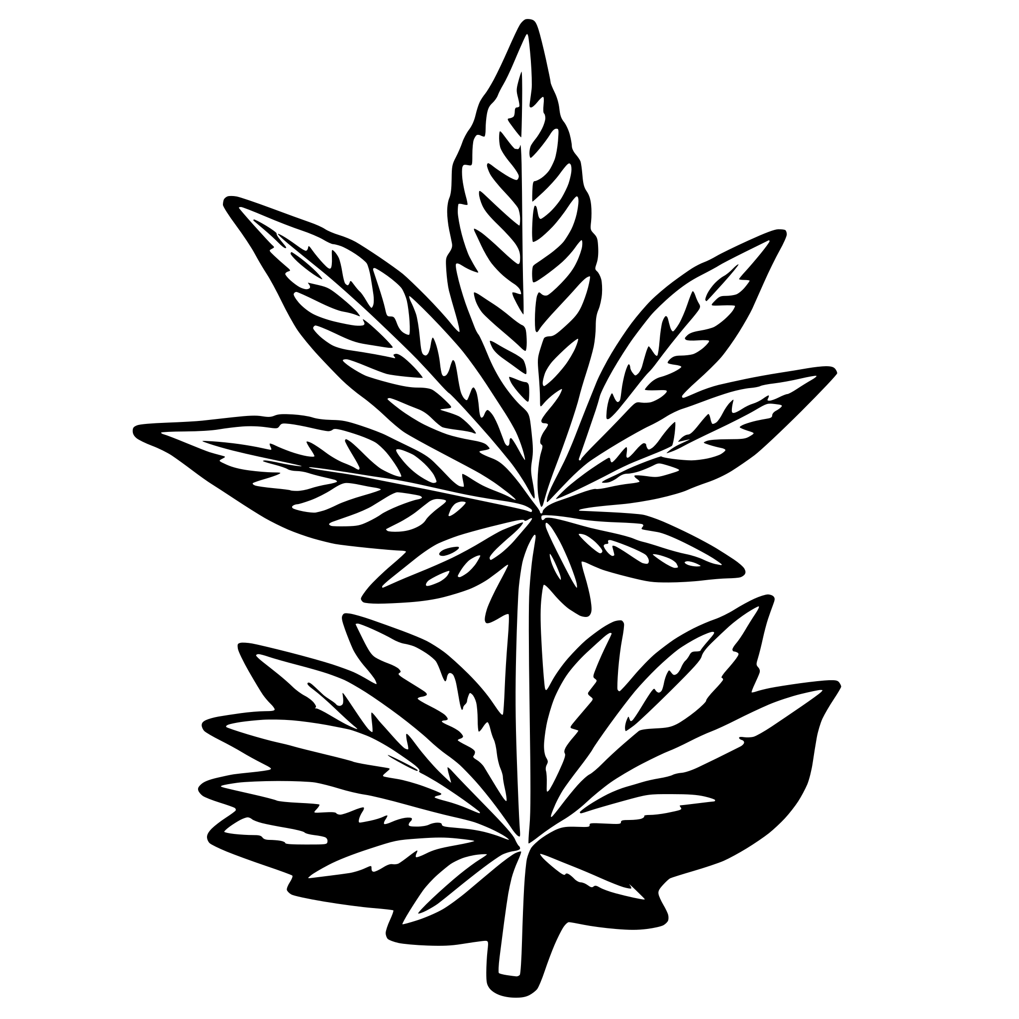 AI-generated SVG of 'Cannabis Anker'