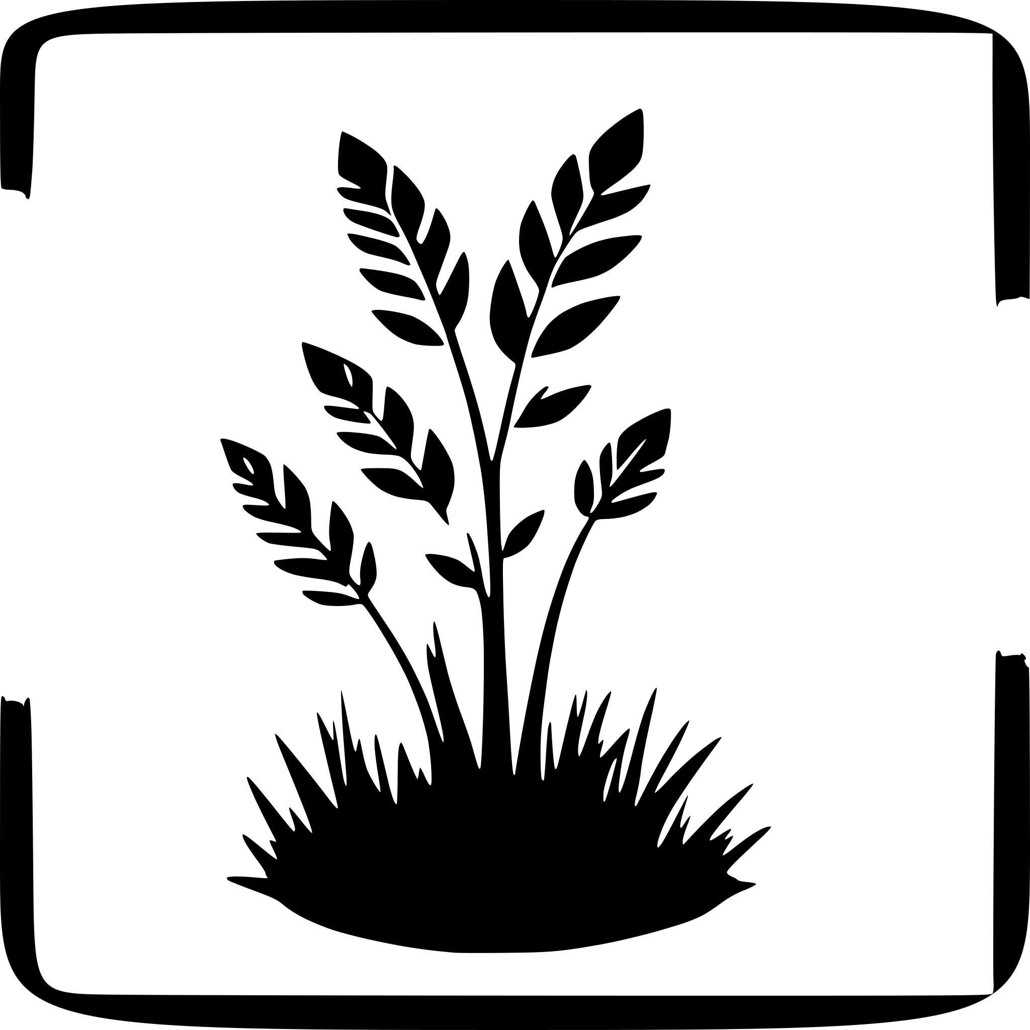 AI-generated SVG of a silhouette of grass