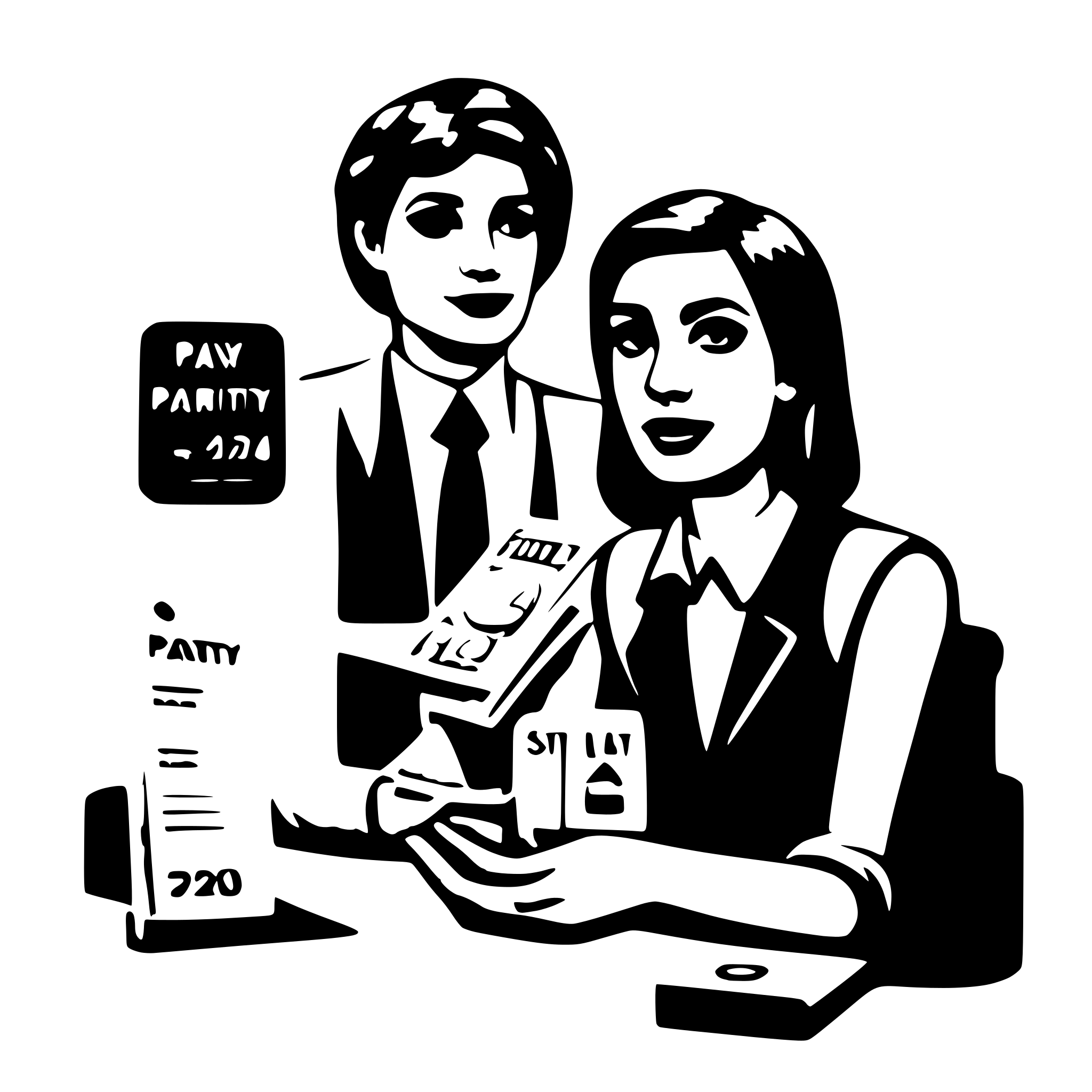 AI-generated SVG of a pay parity