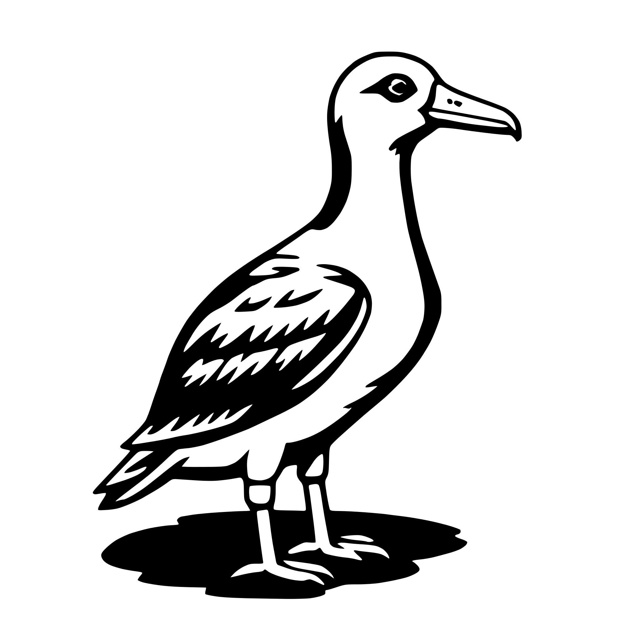 AI-generated SVG of a albatross