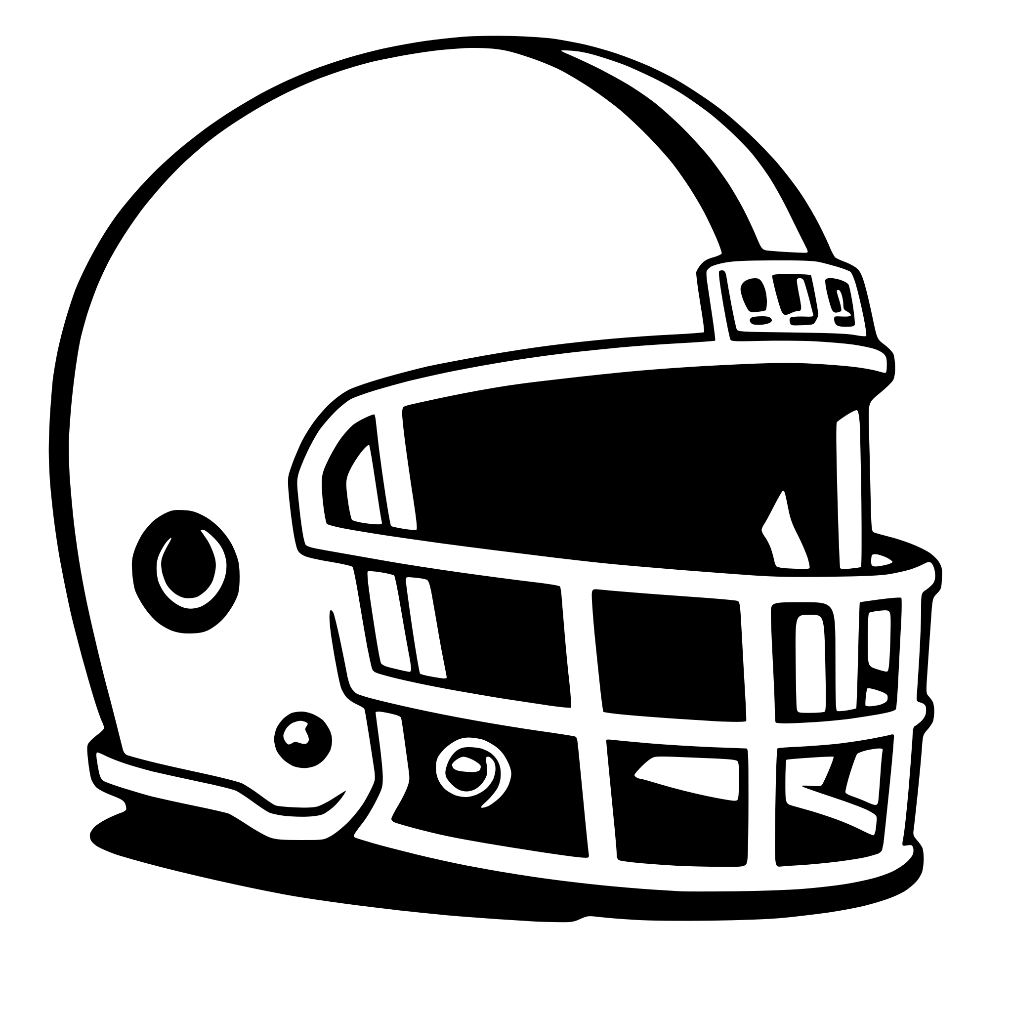 AI-generated SVG of a football helmet