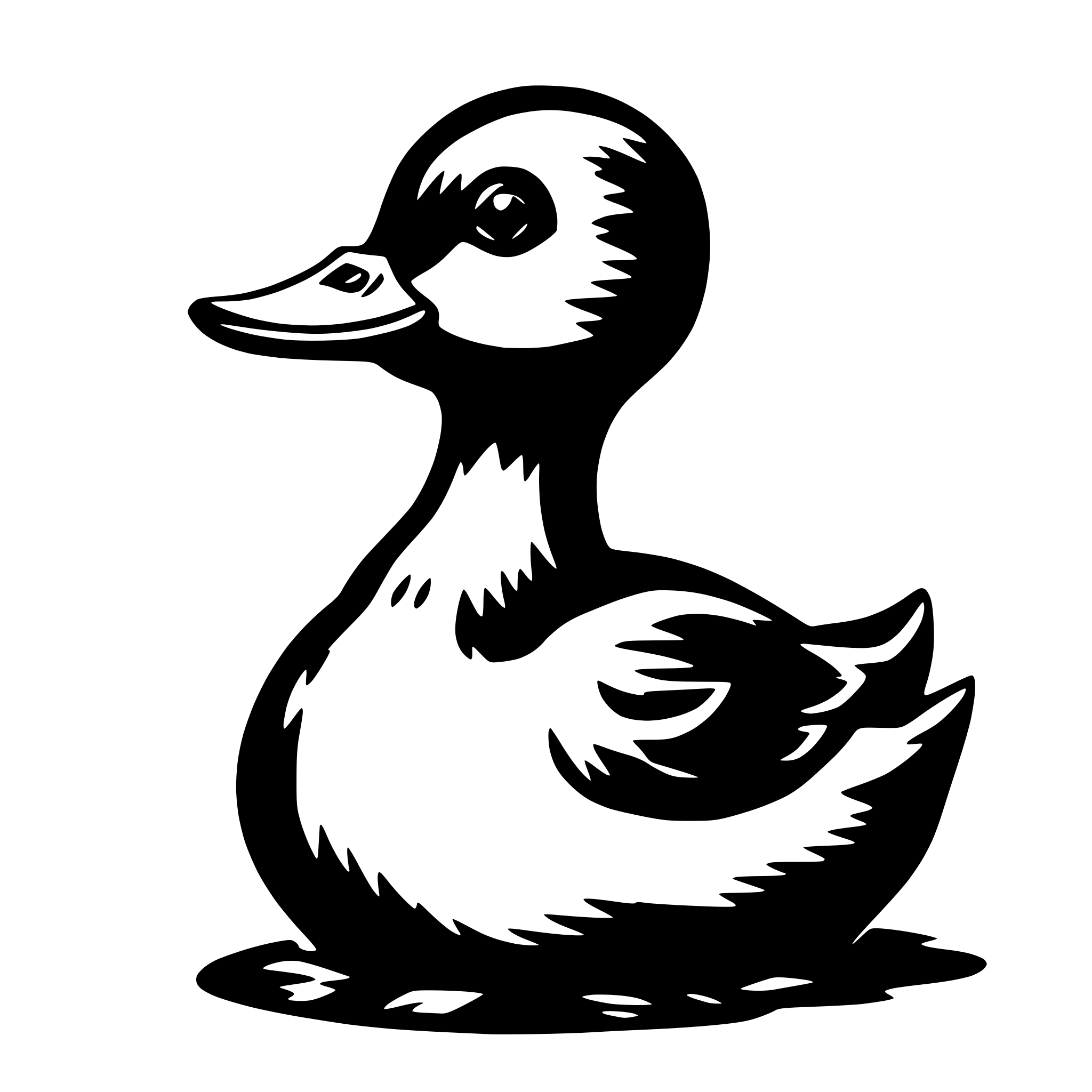AI-generated SVG of 'Canard cute'