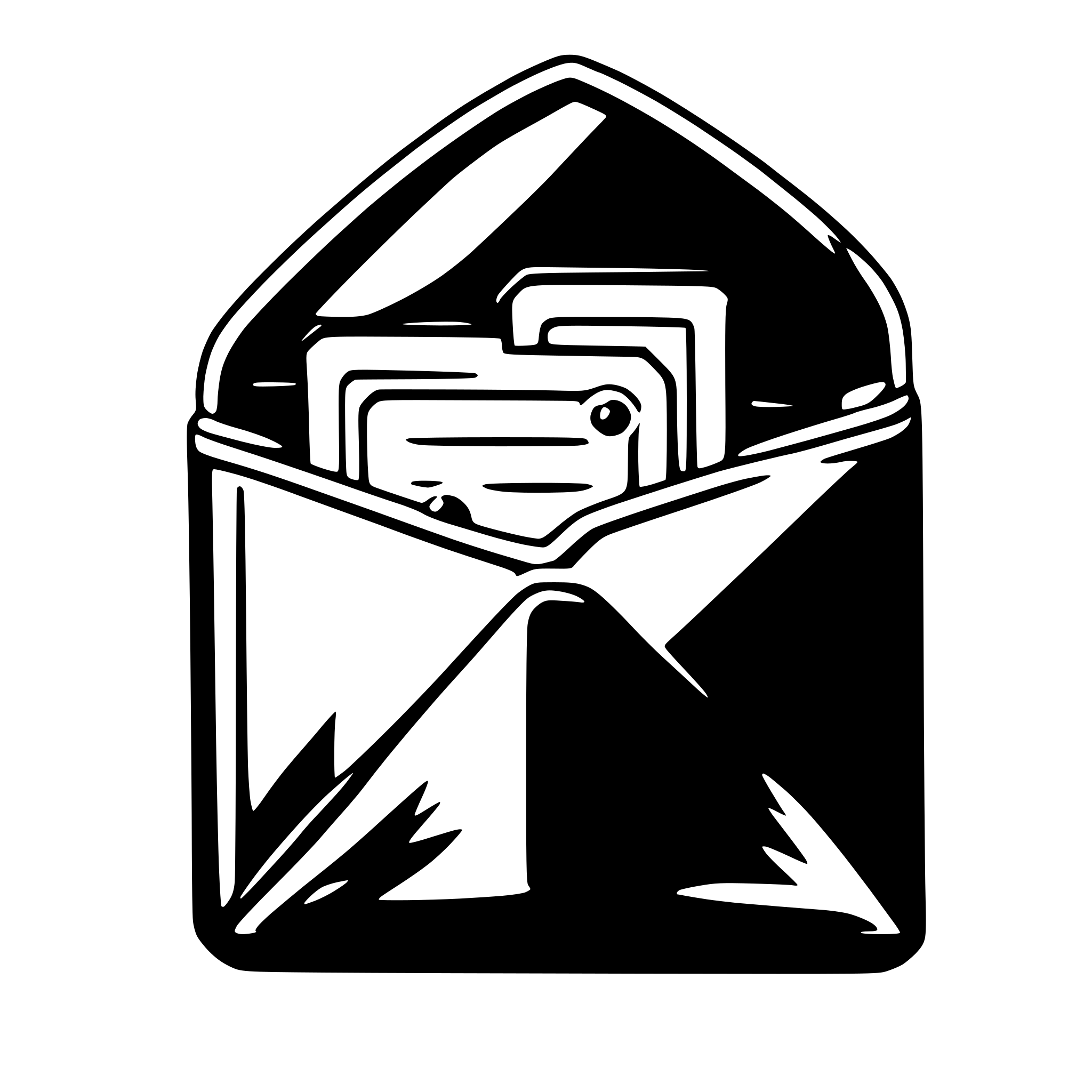 AI-generated SVG of a red envelope