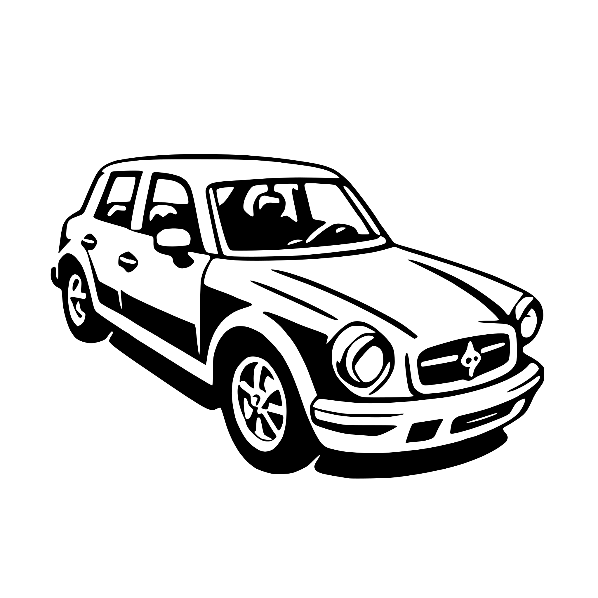 AI-generated SVG of 'compact car'