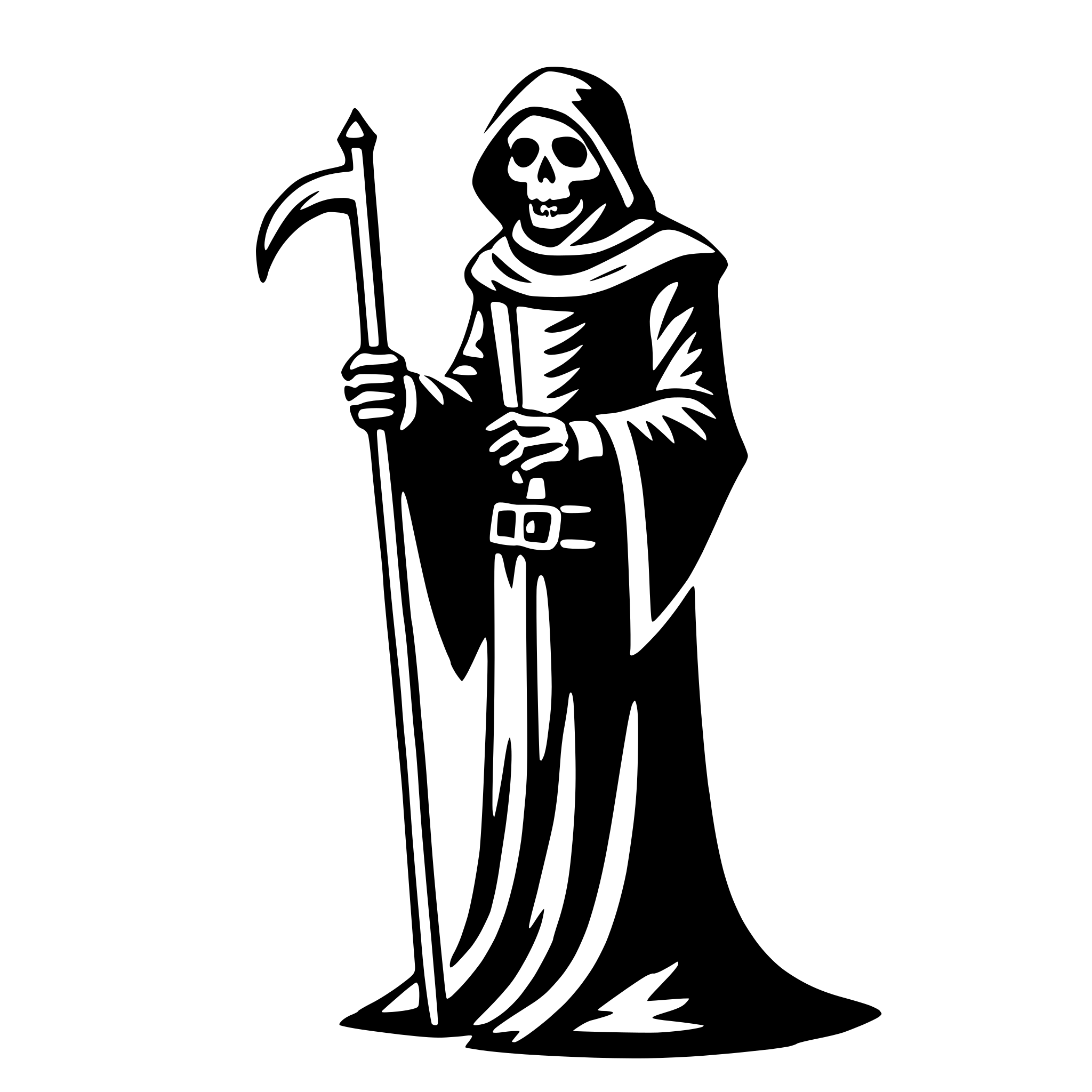 AI-generated SVG of 'grim reaper'