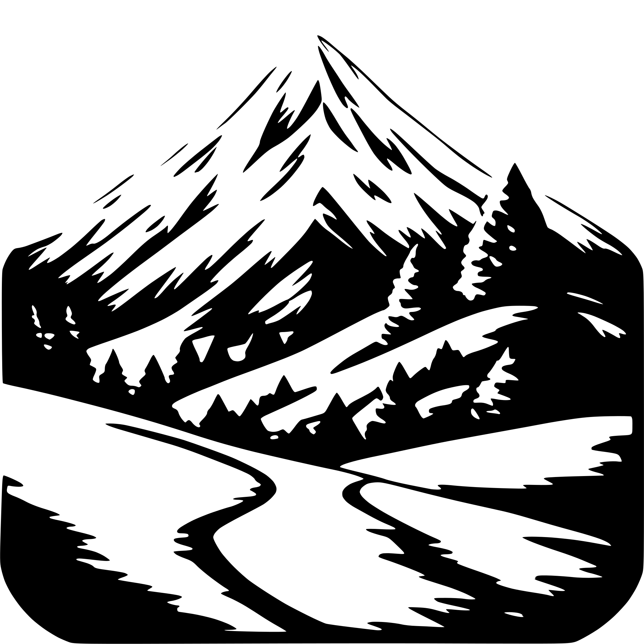 AI-generated SVG of a mountain