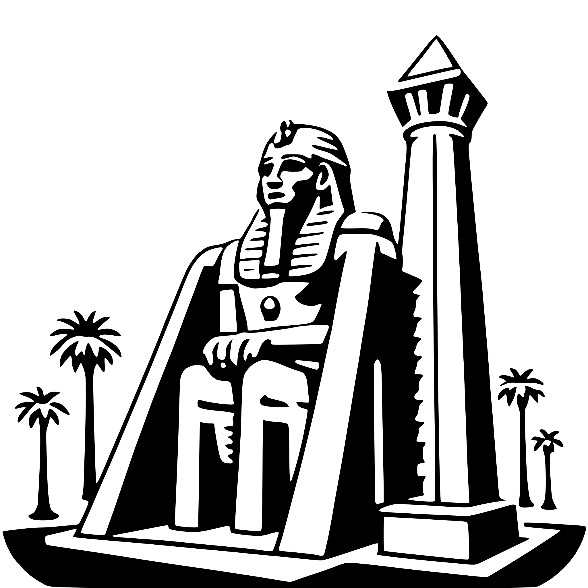 AI-generated SVG of 'luxor temple'