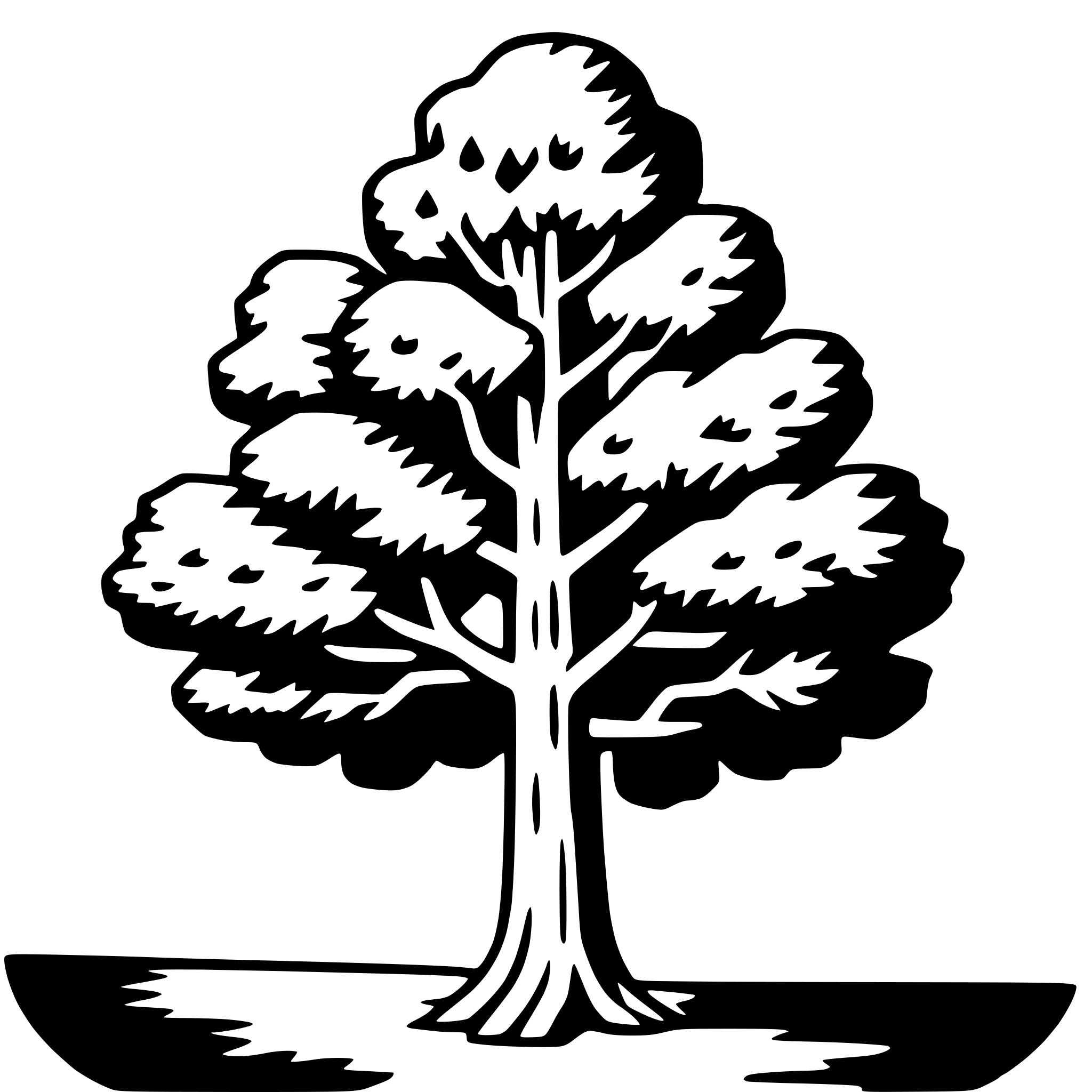 AI-generated SVG of a redwood tree