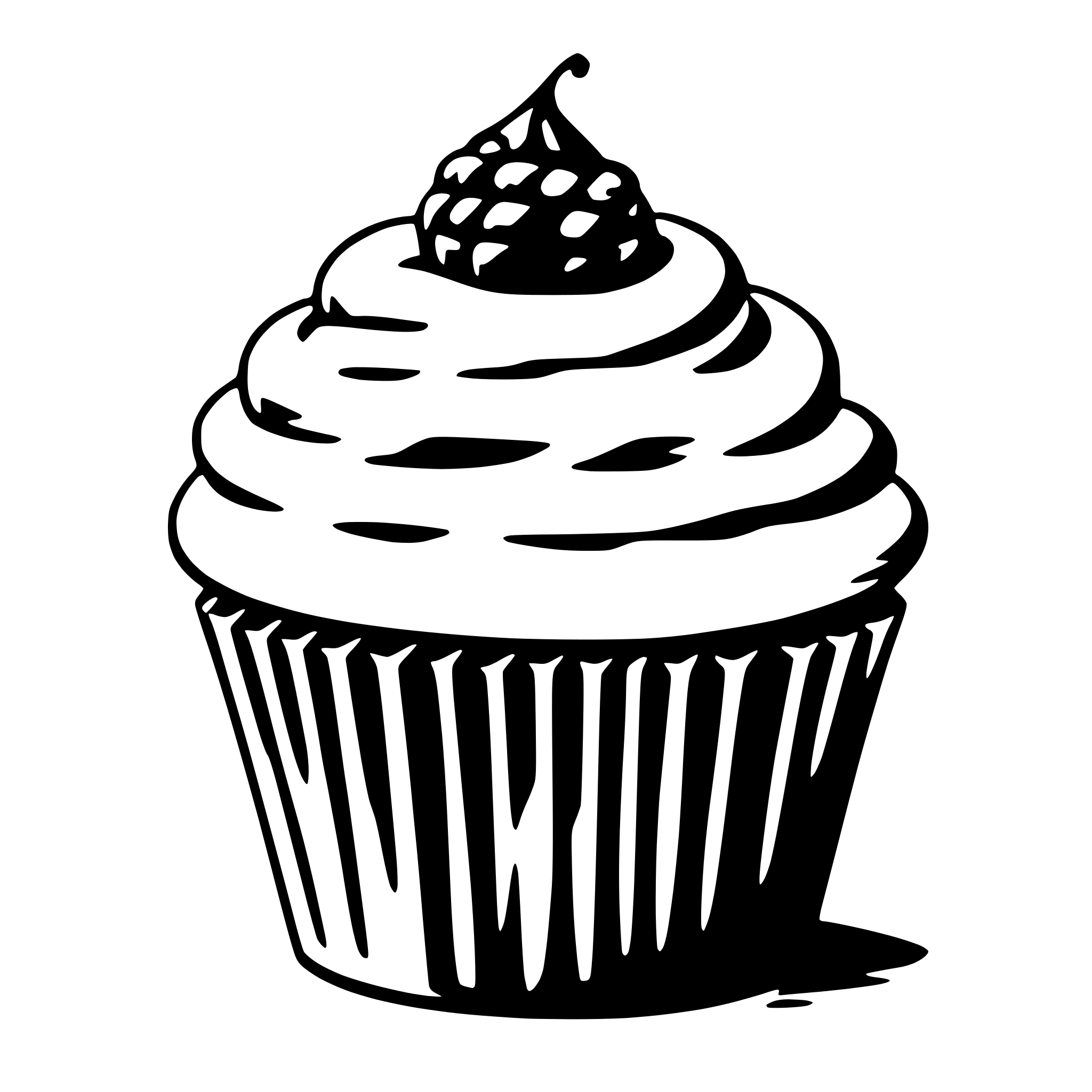 AI-generated SVG of 'cupcake'