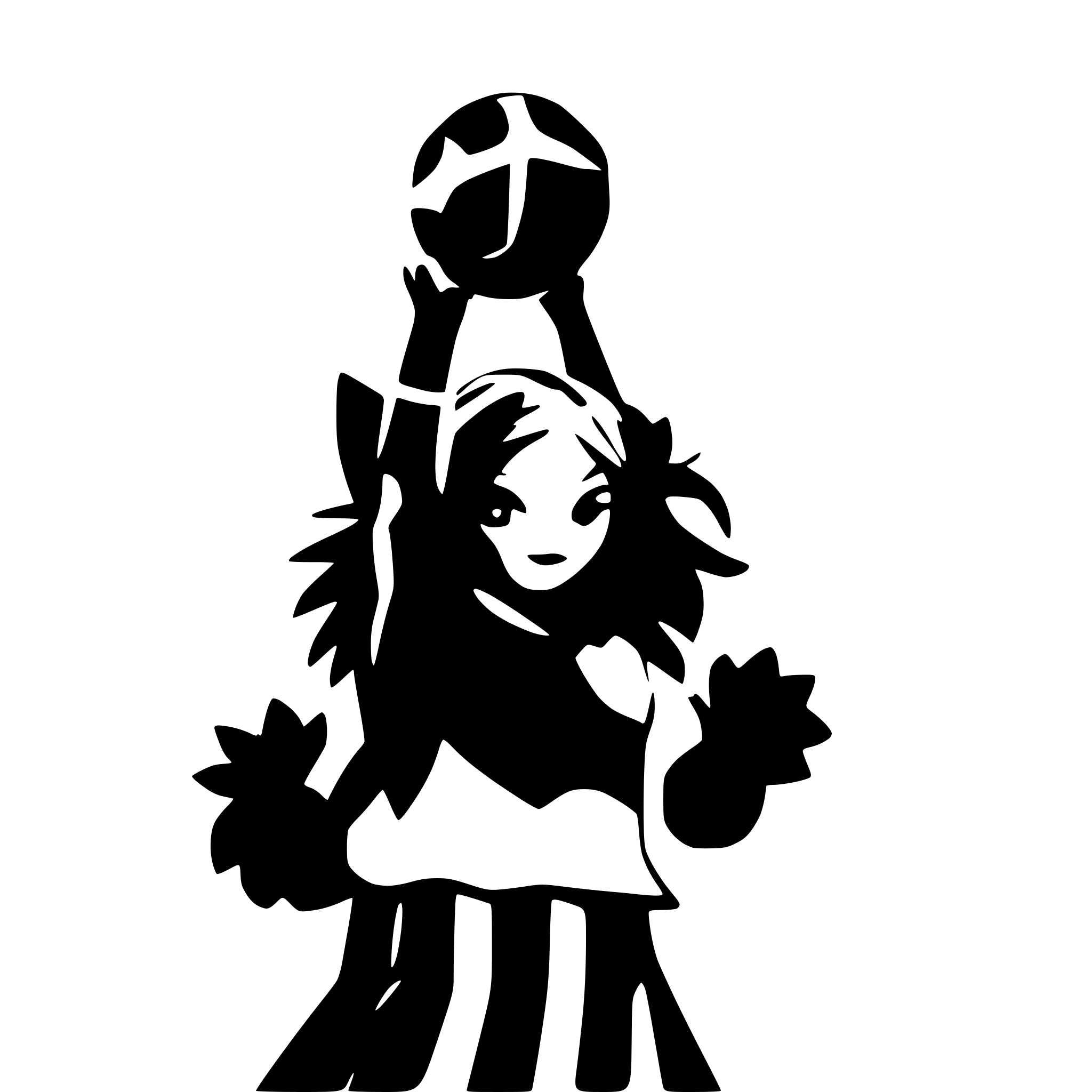 AI-generated SVG of a cheerleader pom poms