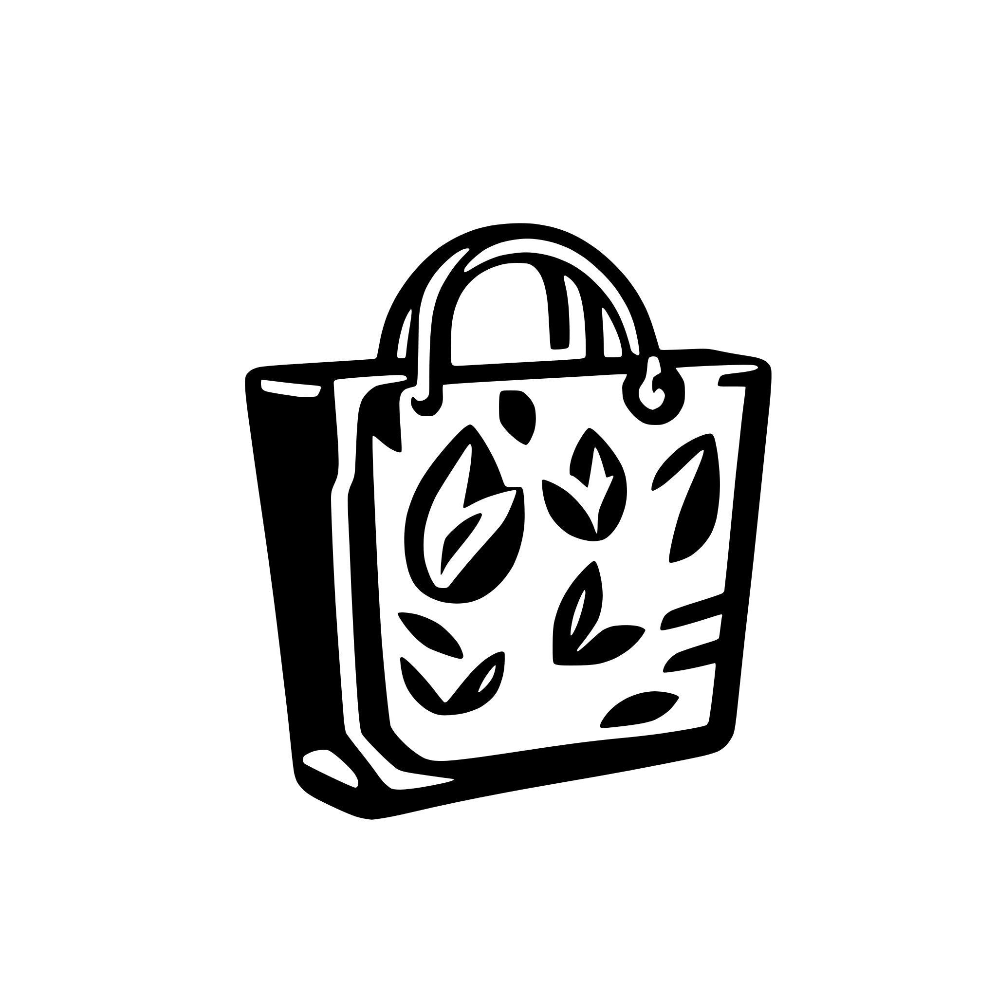 AI-generated SVG of a Create a clean 3D-style white icon on a transparent background. The icon should feature a minimal shopping bag with a small door symbol inside it. The design should look modern, soft, and premium. No text, no shadows. Feminine and elegant, suitable for a lipstick-related brand aesthetic.