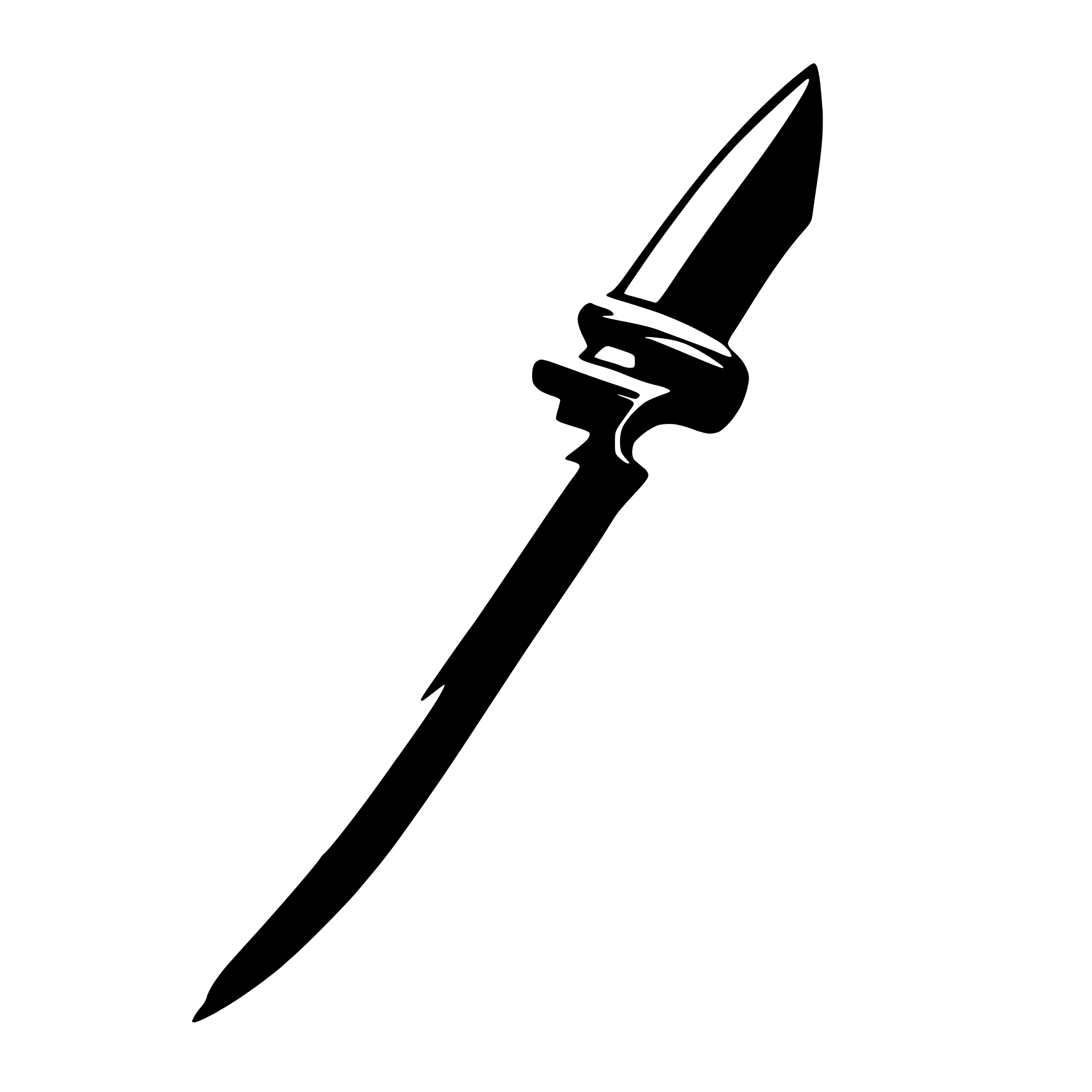 AI-generated SVG of 'simple drawing of a knife'