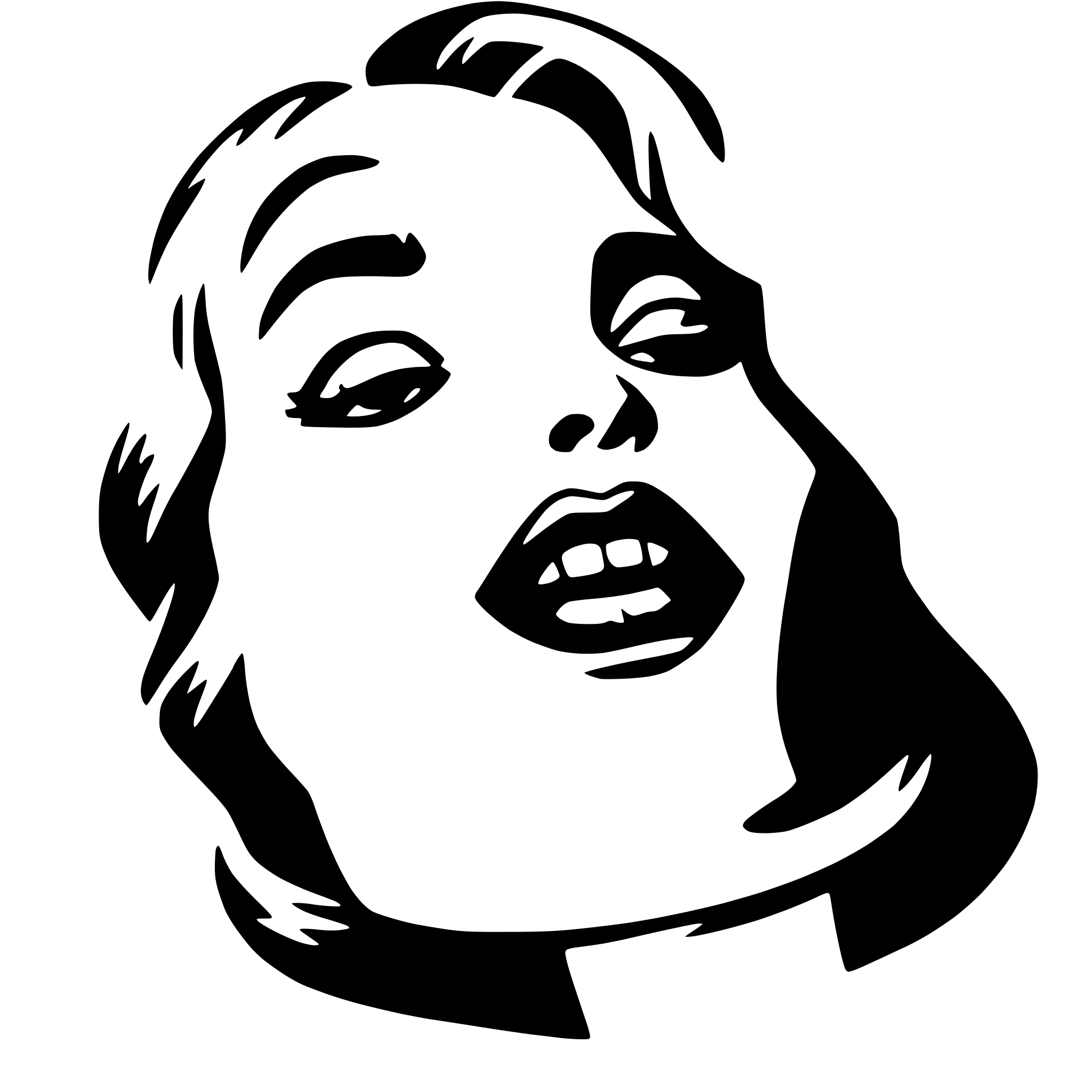 AI-generated SVG of 'red lips kiss'
