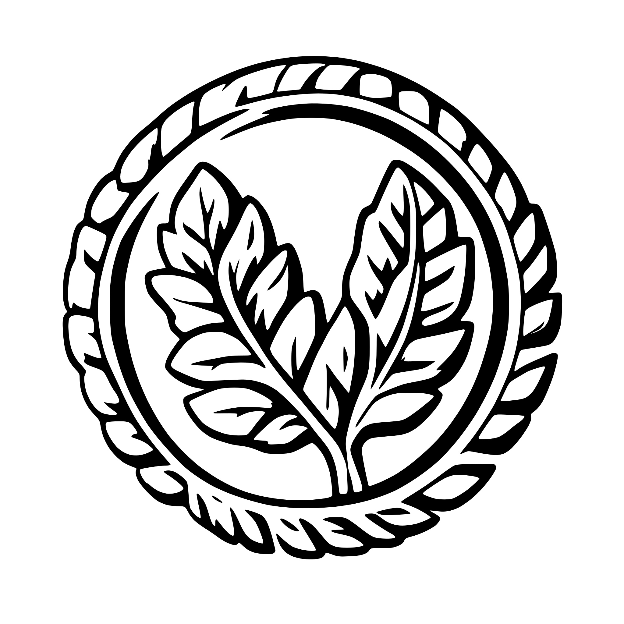 AI-generated SVG of a laurel wreath