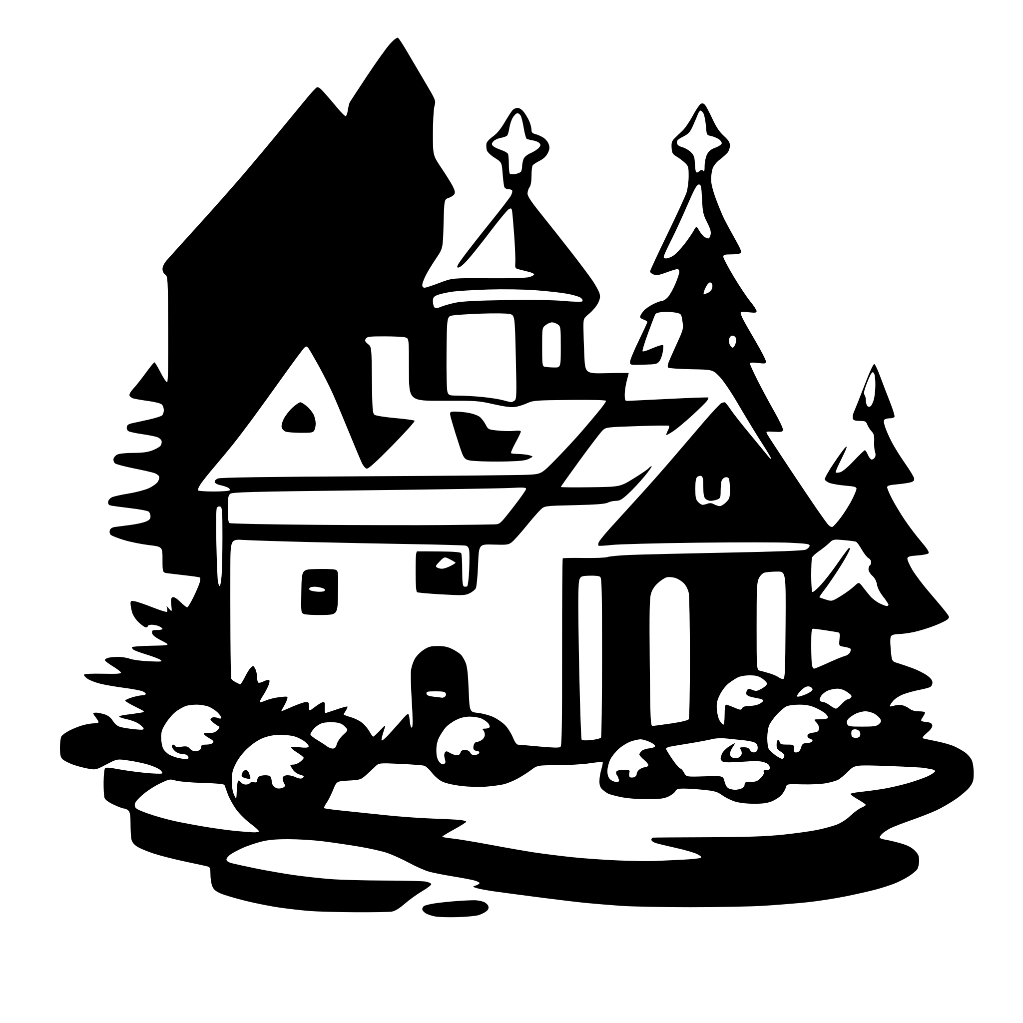 AI-generated SVG of a Christmas
