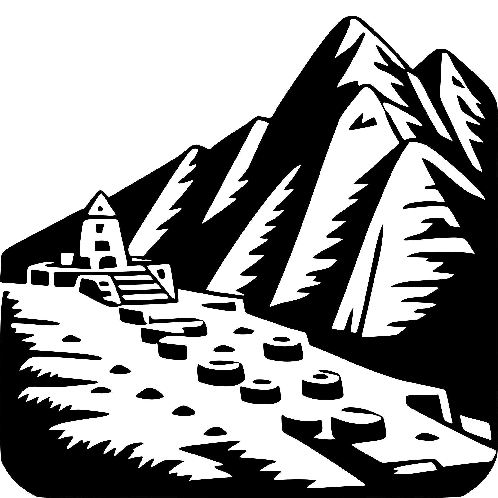 AI-generated SVG of 'machu picchu'