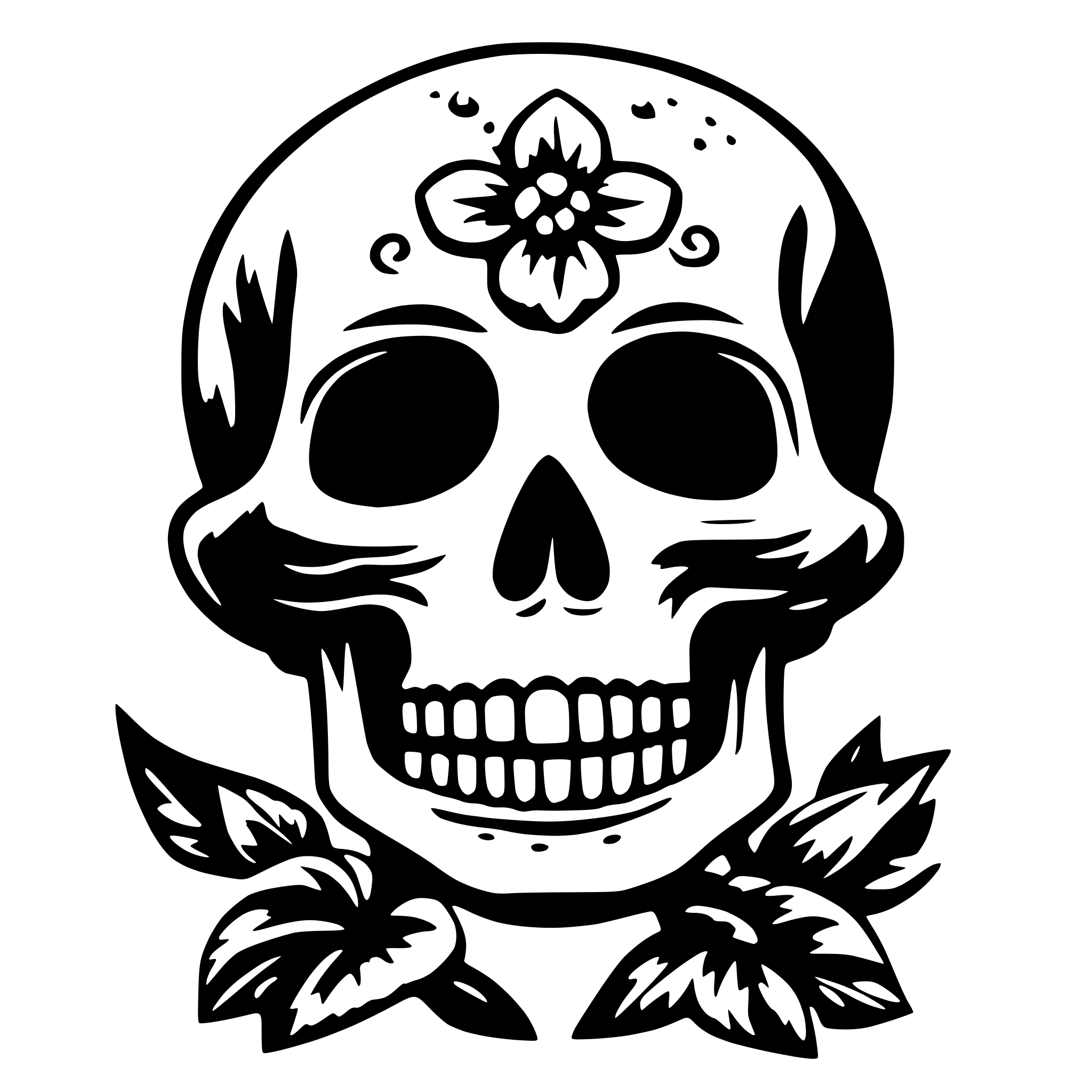 AI-generated SVG of 'dias los muertos'