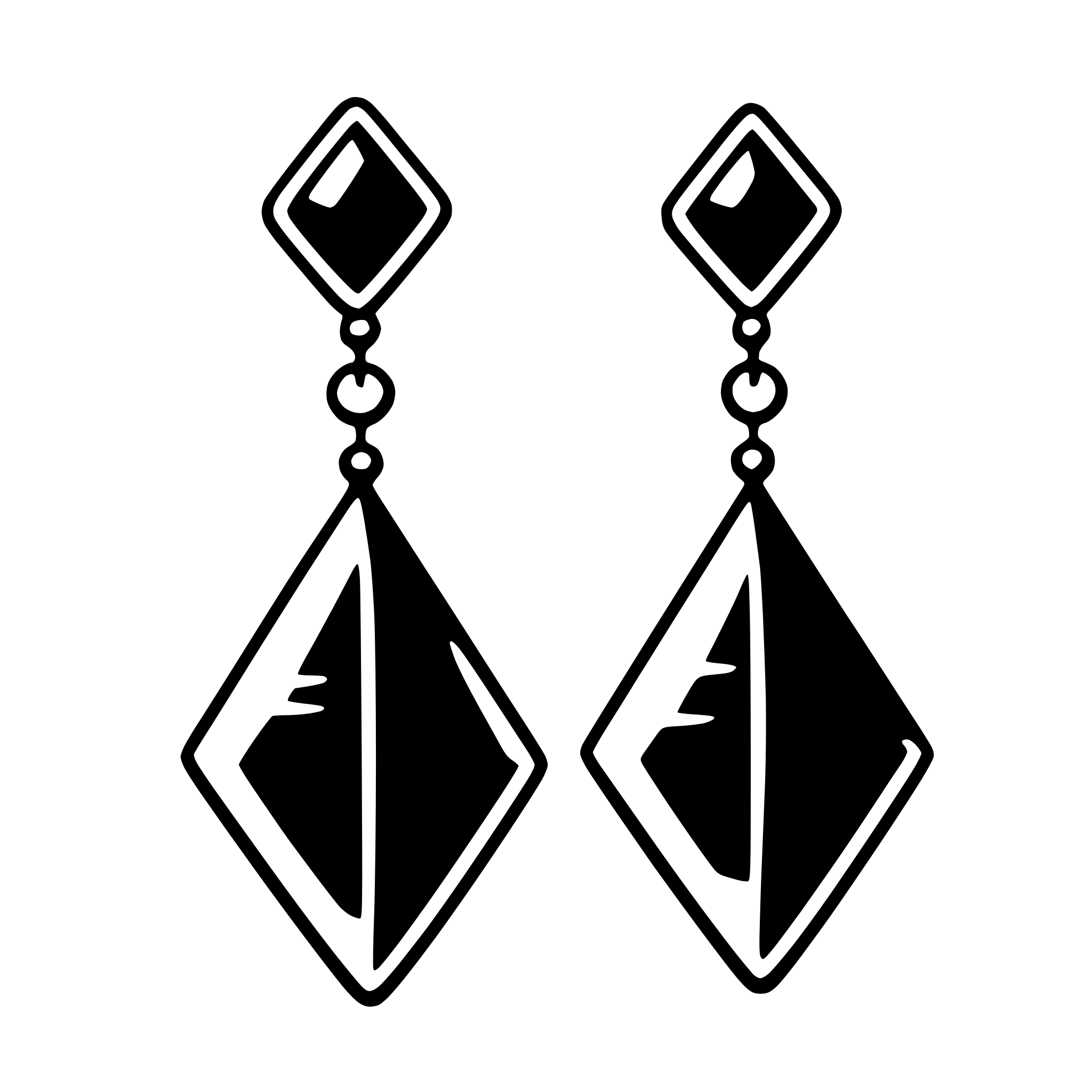 AI-generated SVG of 'earrings'
