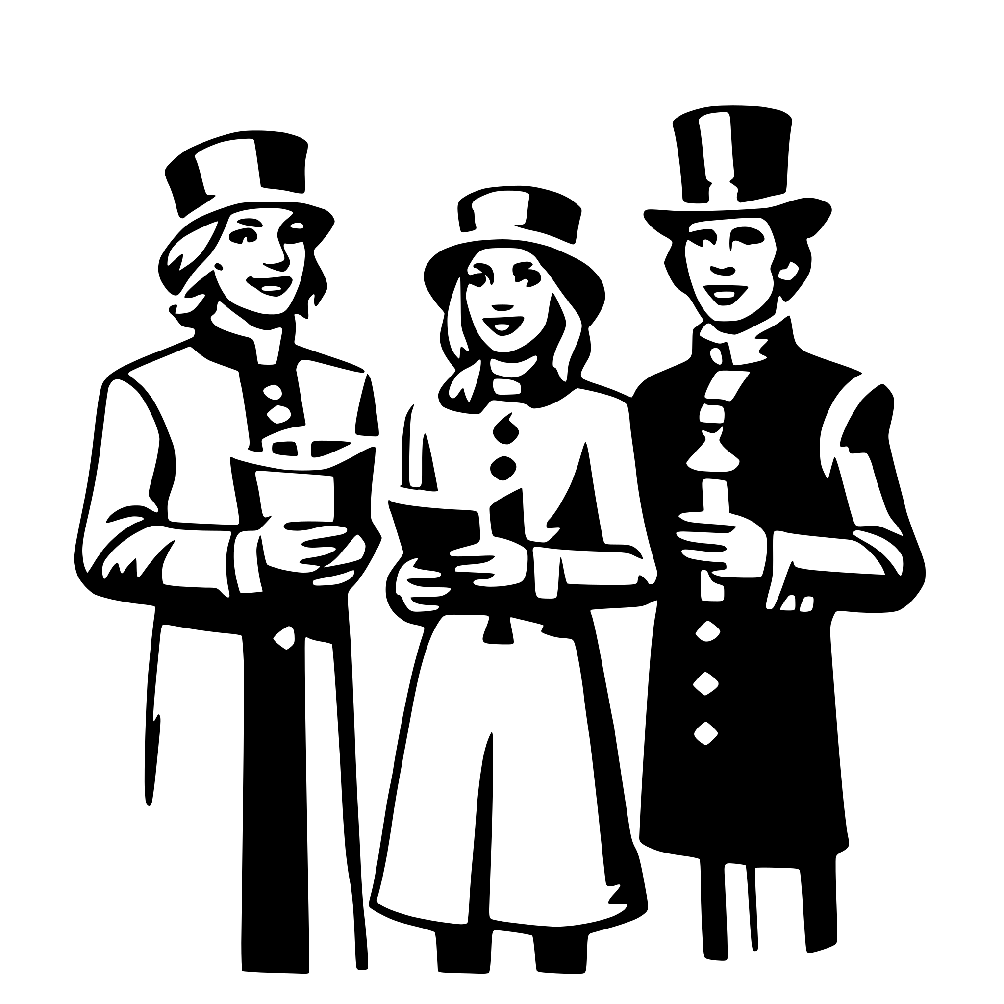 AI-generated SVG of 'christmas carolers'