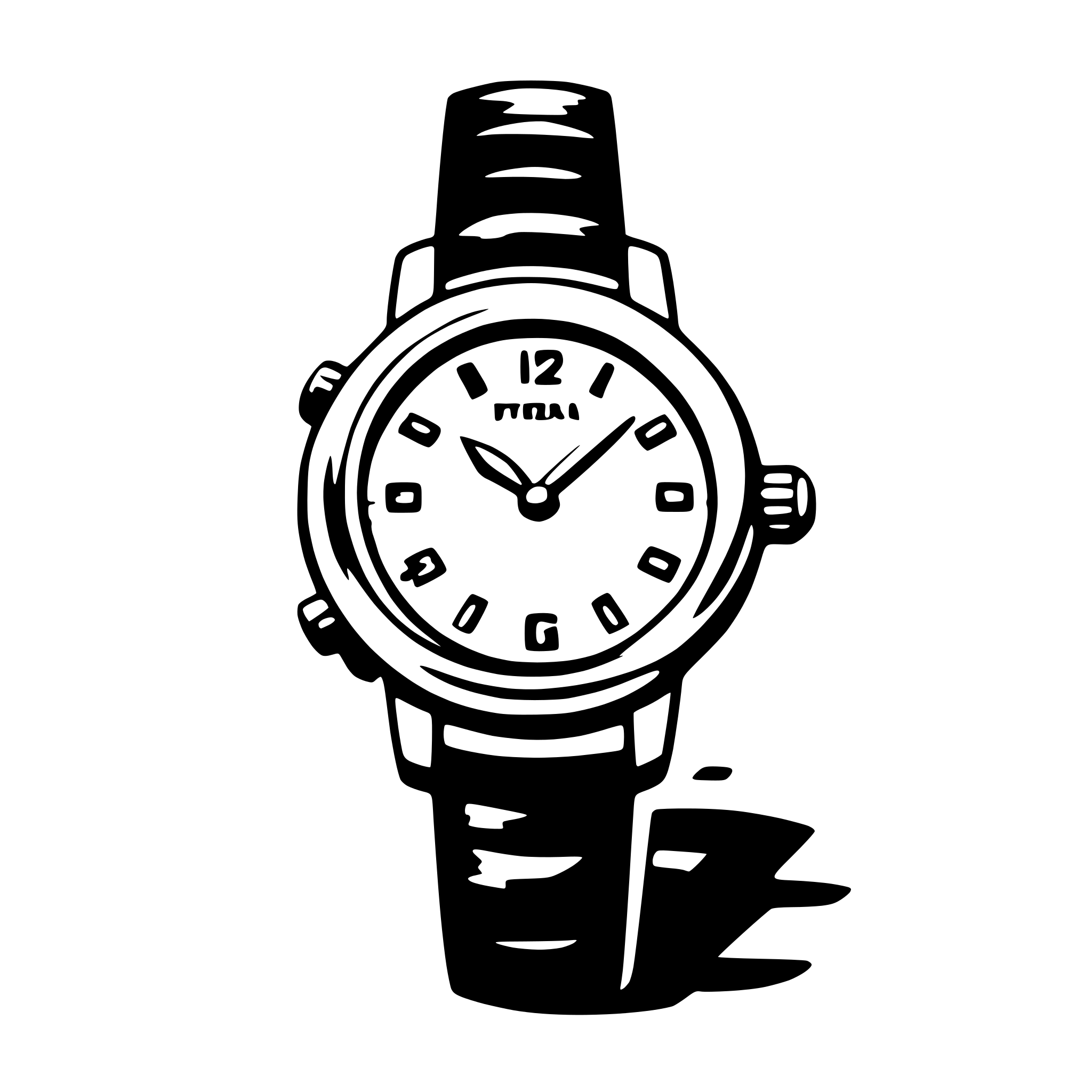 AI-generated SVG of a watch