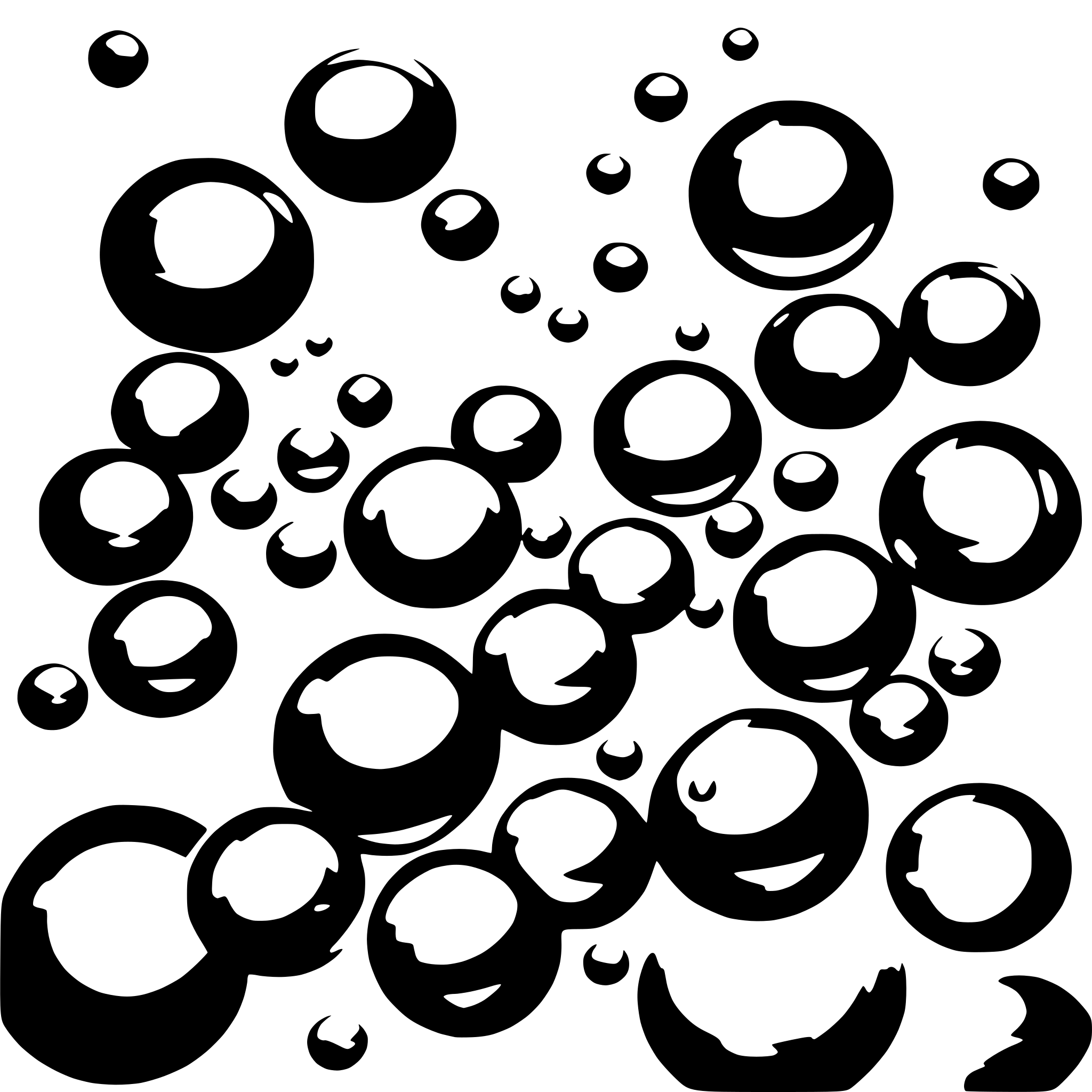 AI-generated SVG of a a lot of bubbles like in soda on a white background
