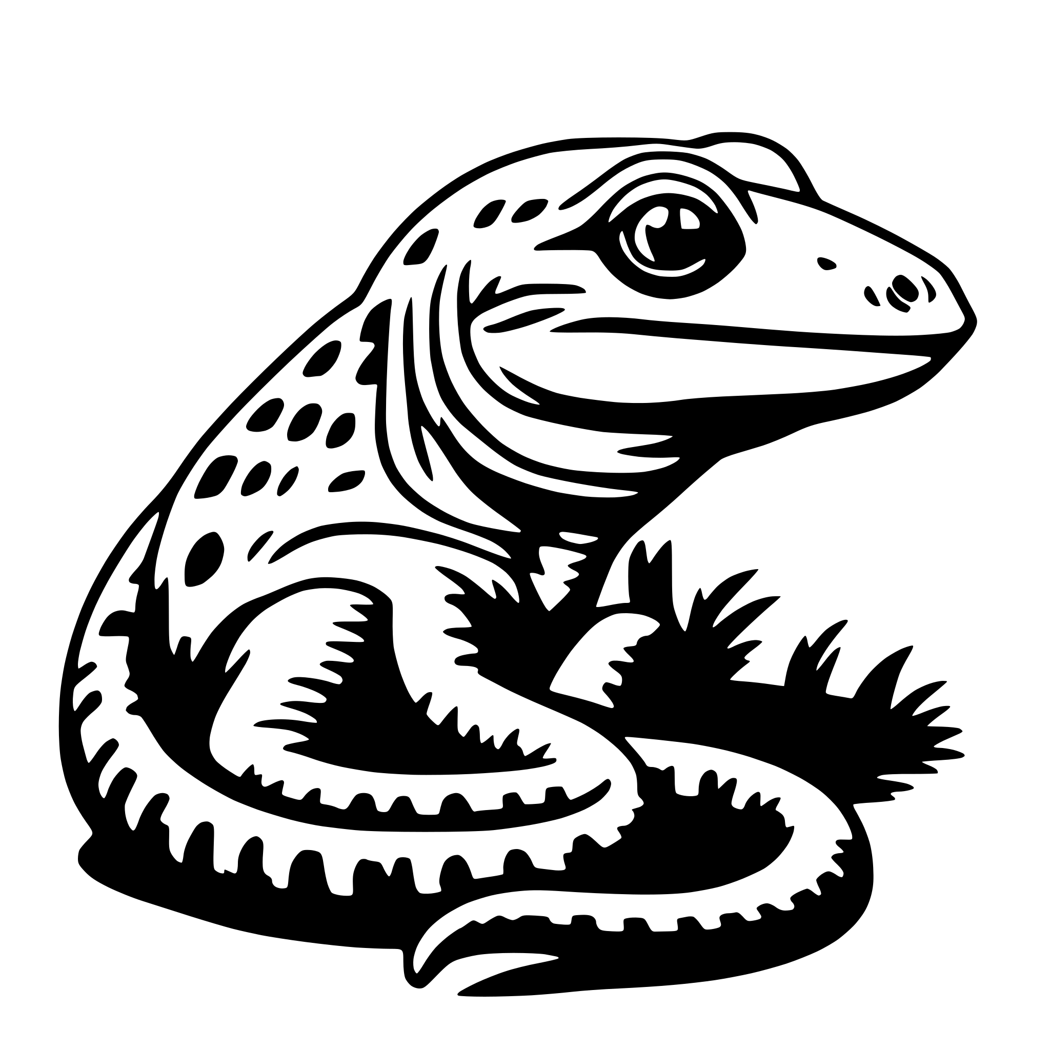 AI-generated SVG of a reptile