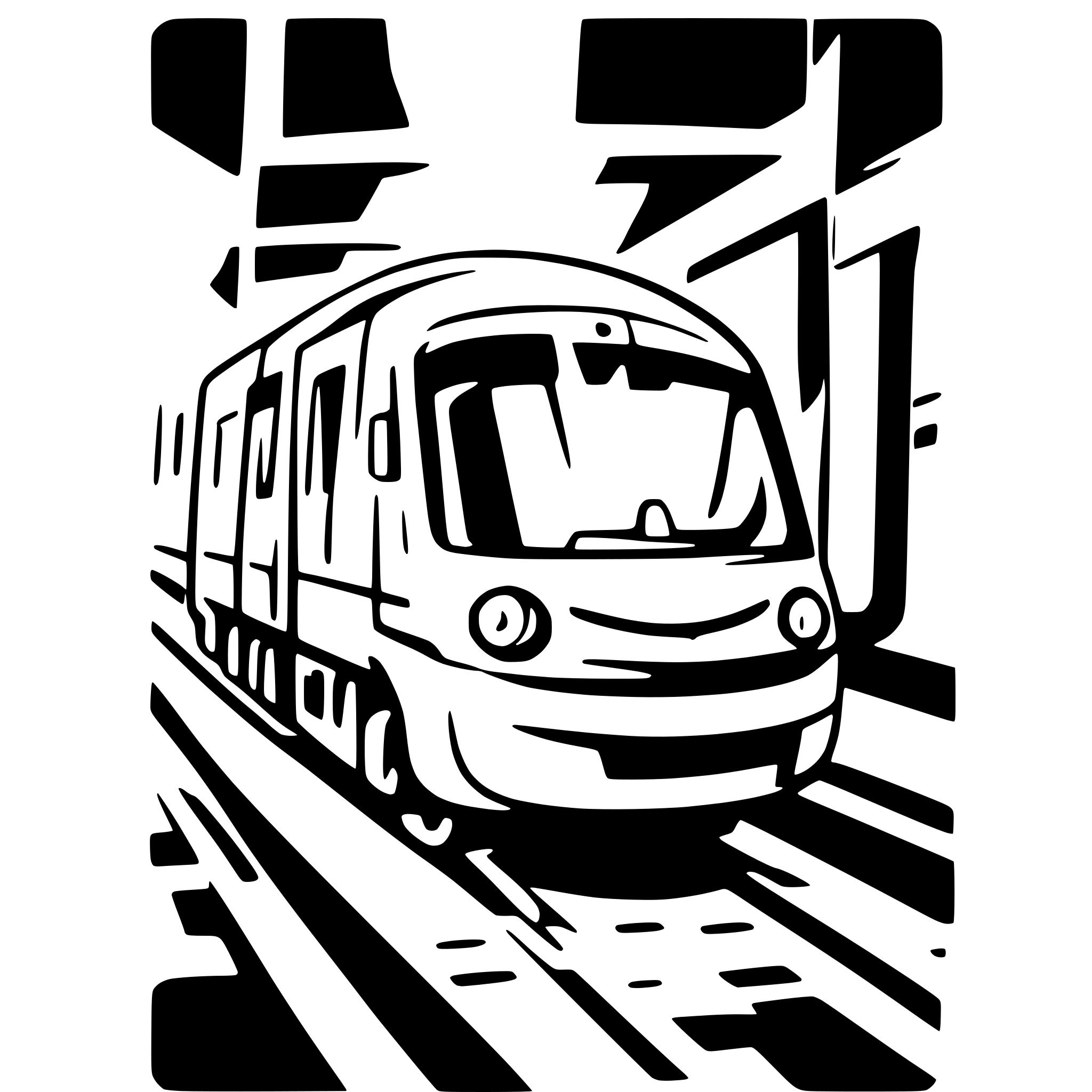 AI-generated SVG of a ala train, image of speed. Gagtungr.