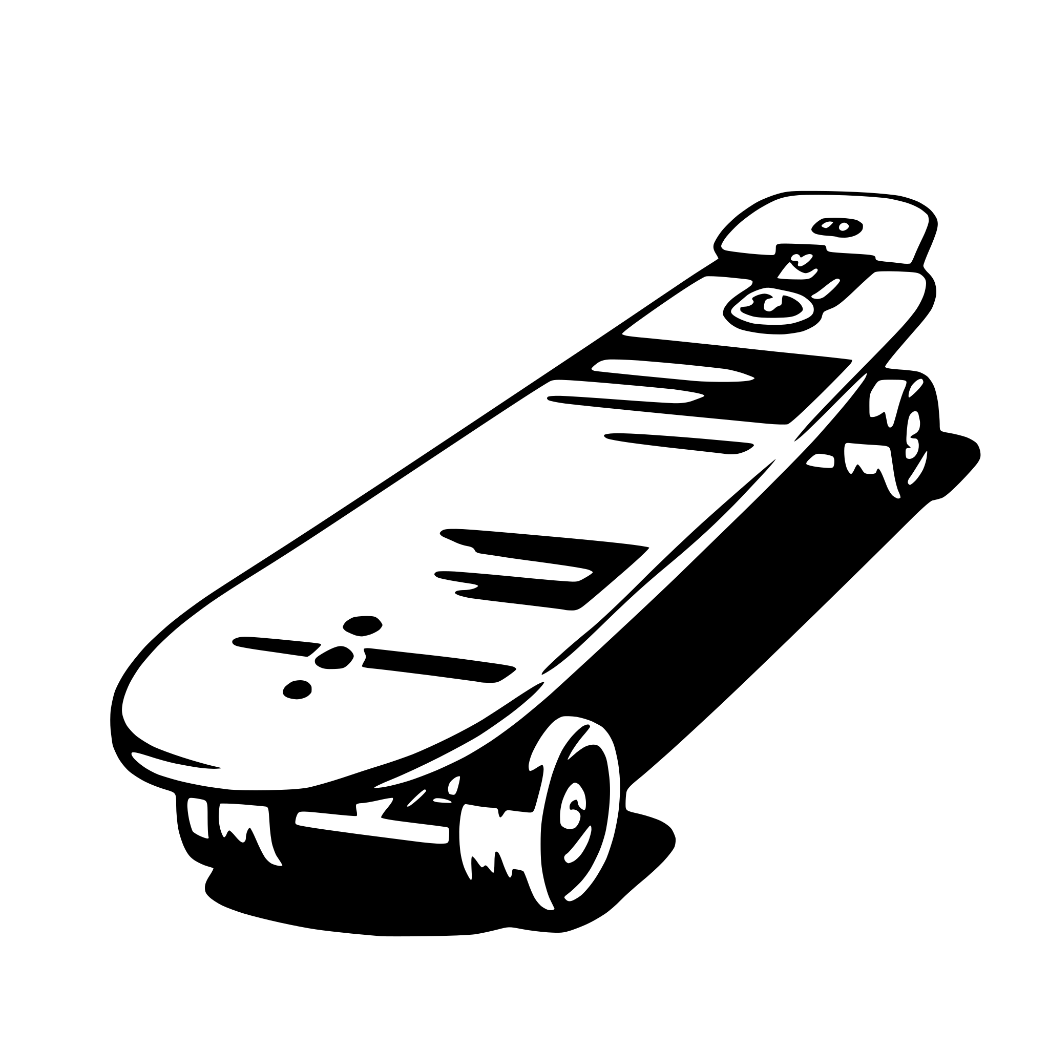 AI-generated SVG of 'skateboard'