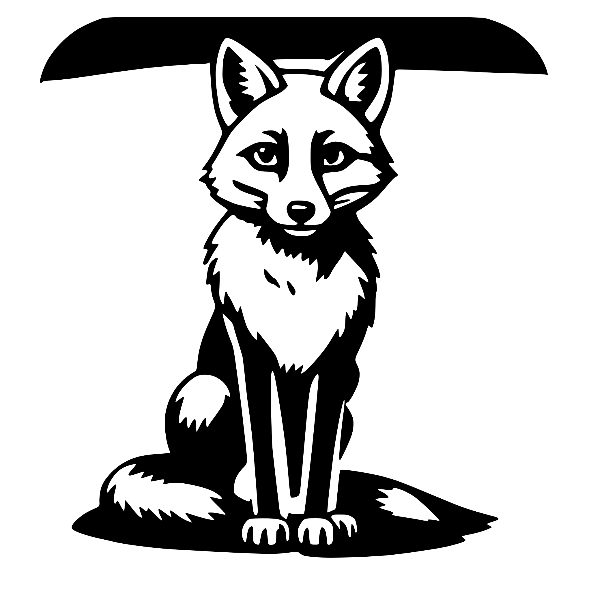AI-generated SVG of 'fox'