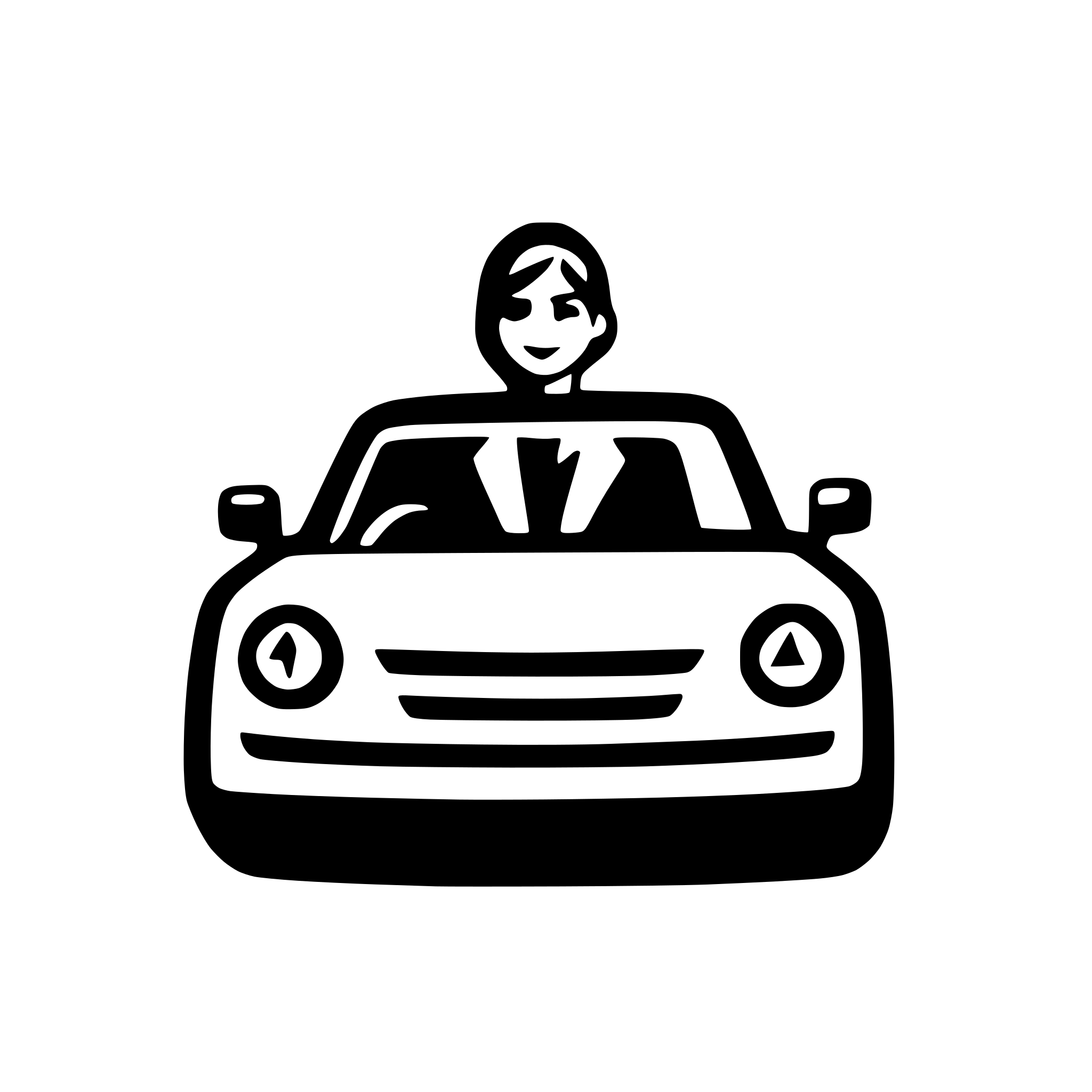 AI-generated SVG of 'person driving car'