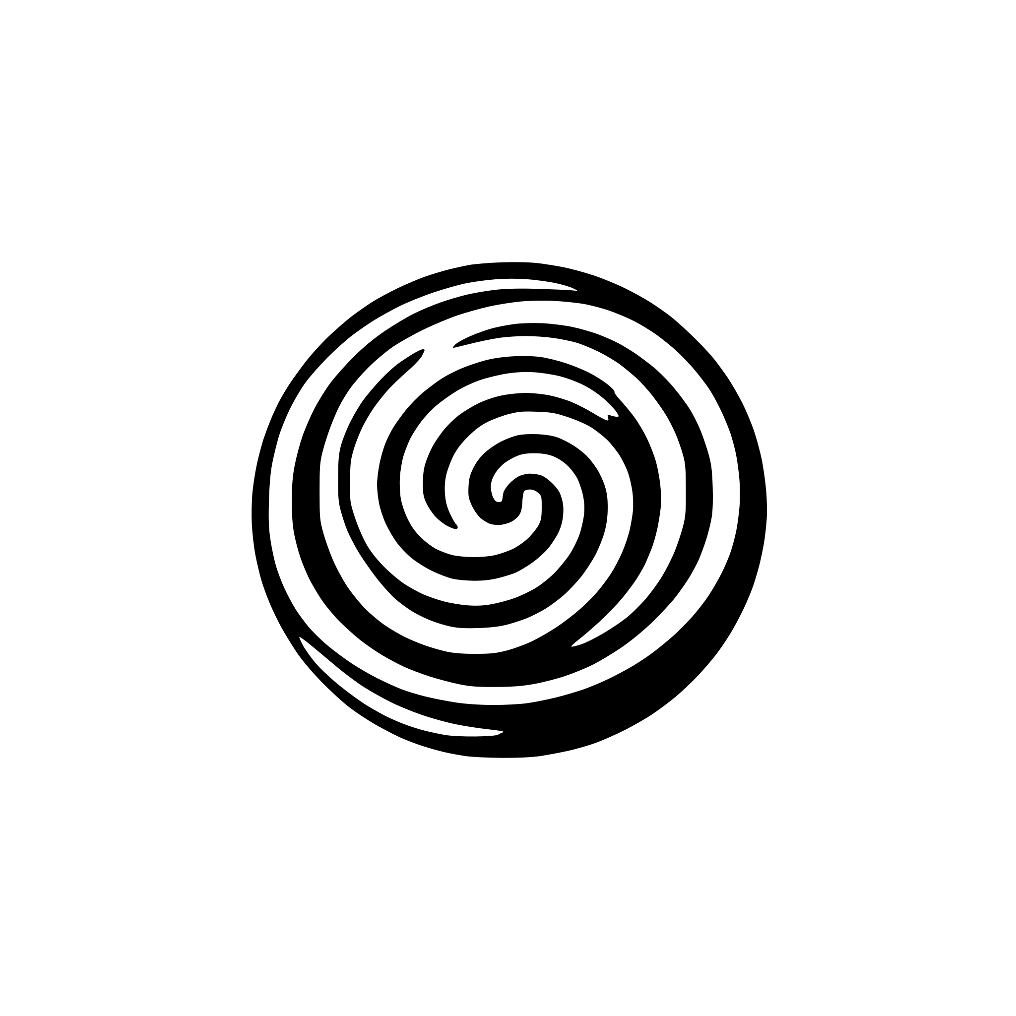 AI-generated SVG of a spiral sphere