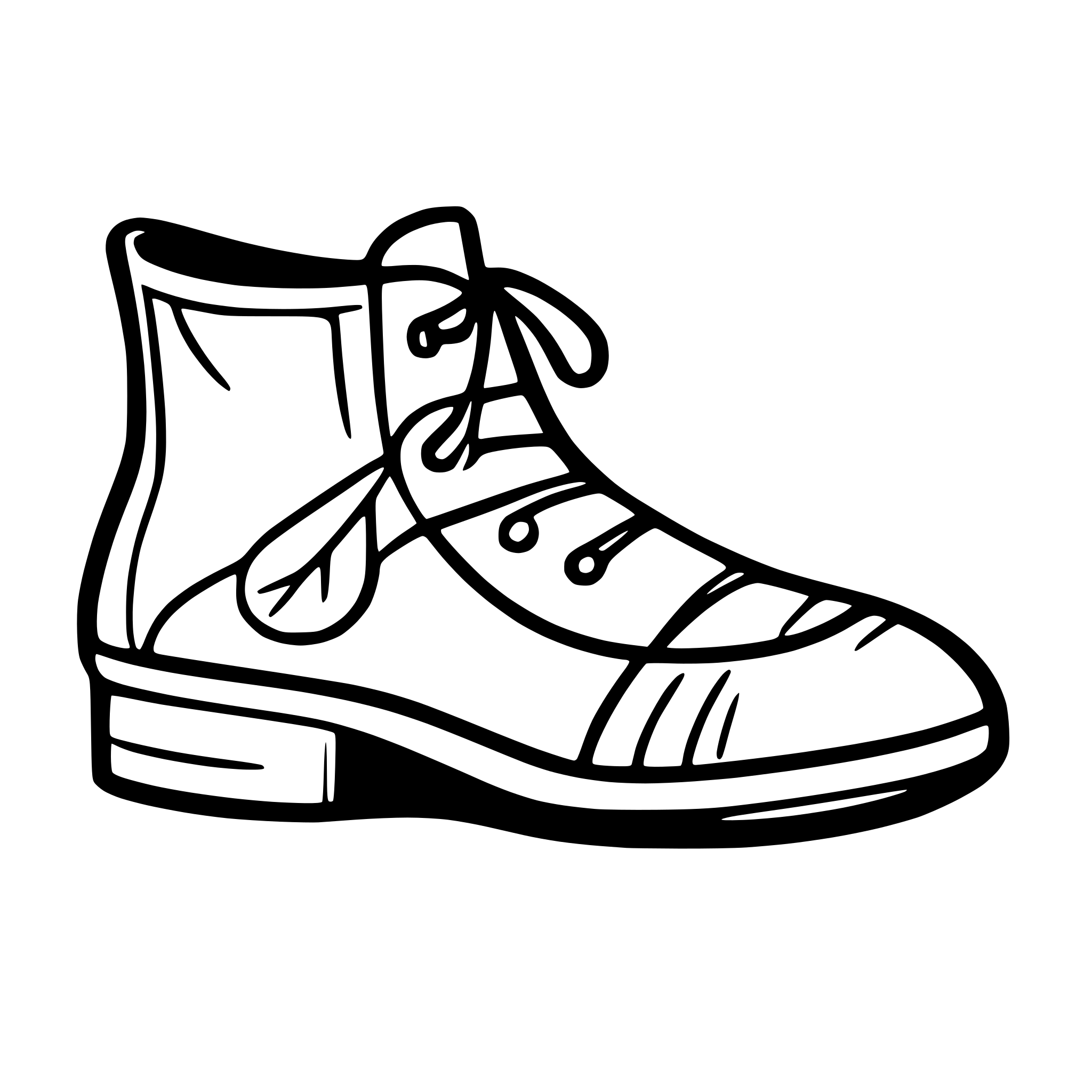 AI-generated SVG of a medieval shoes