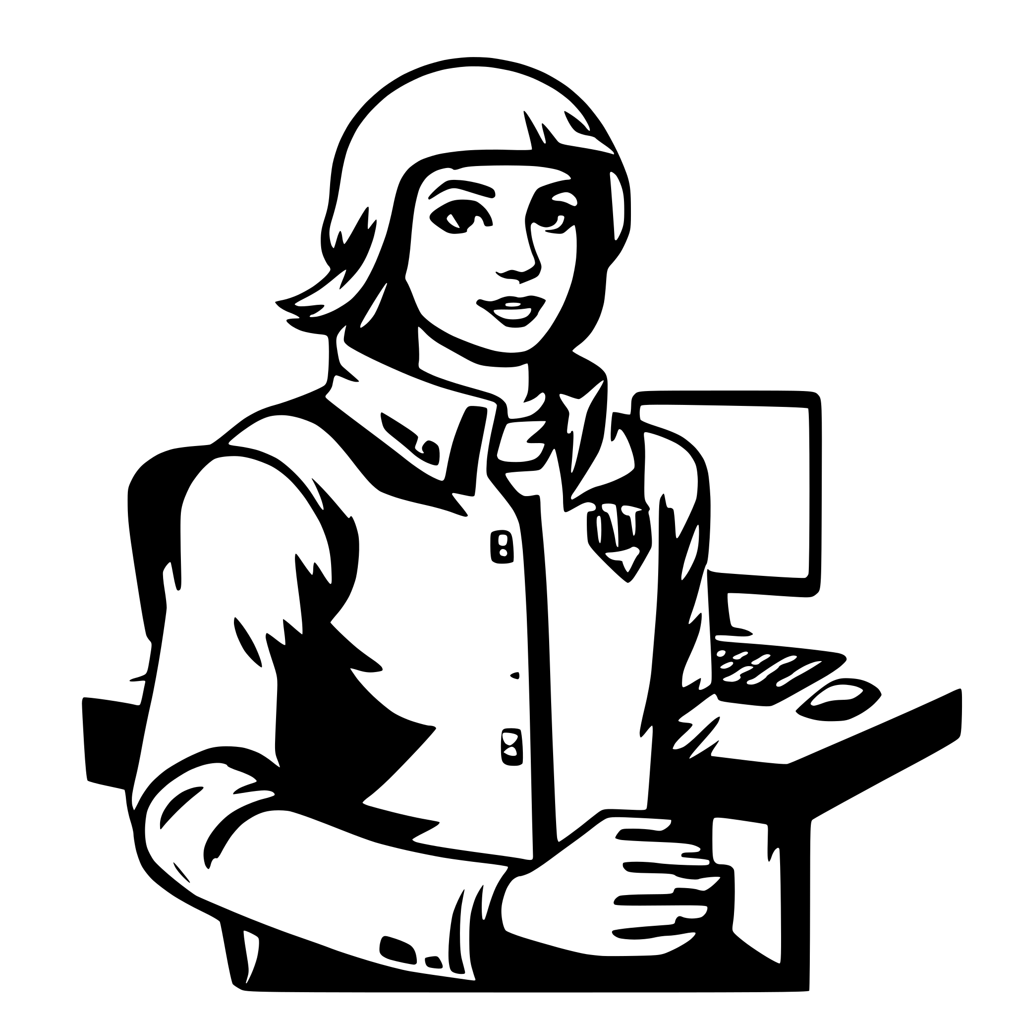 AI-generated SVG of a frontend engineer
