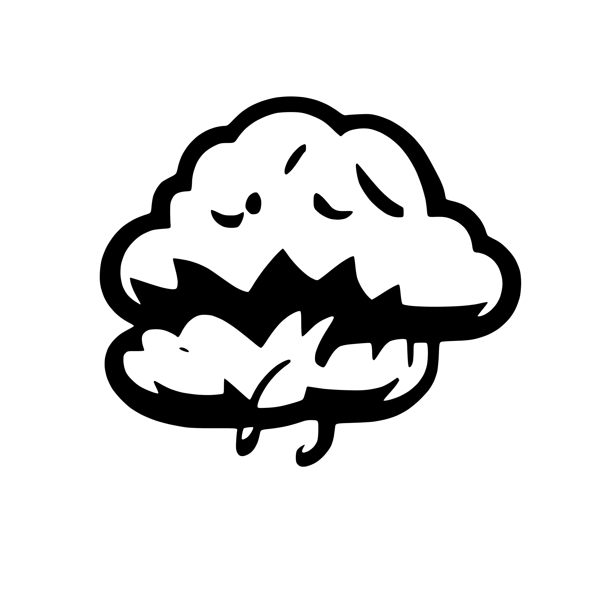 AI-generated SVG of 'a cloud, simple'