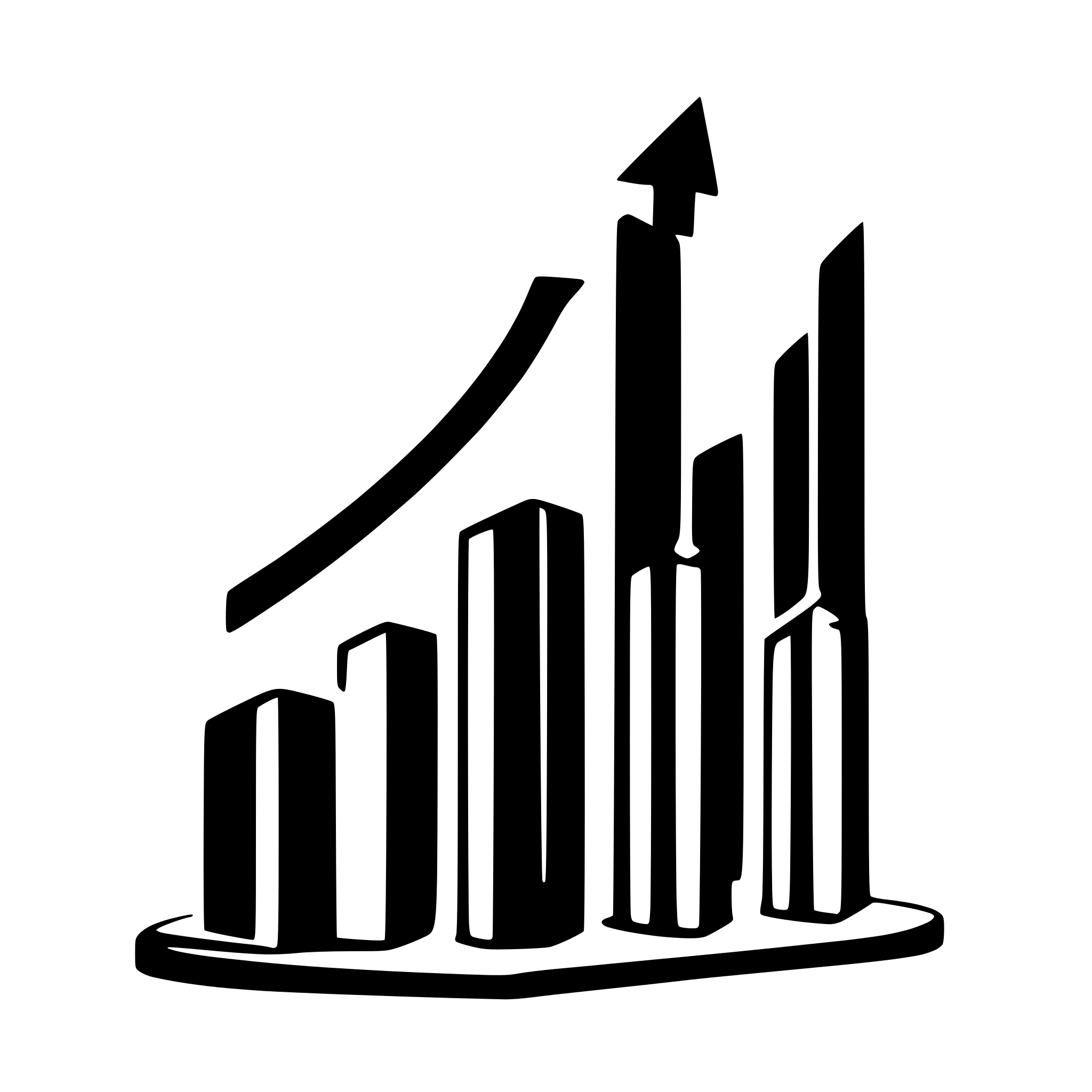 AI-generated SVG of 'upward graph'