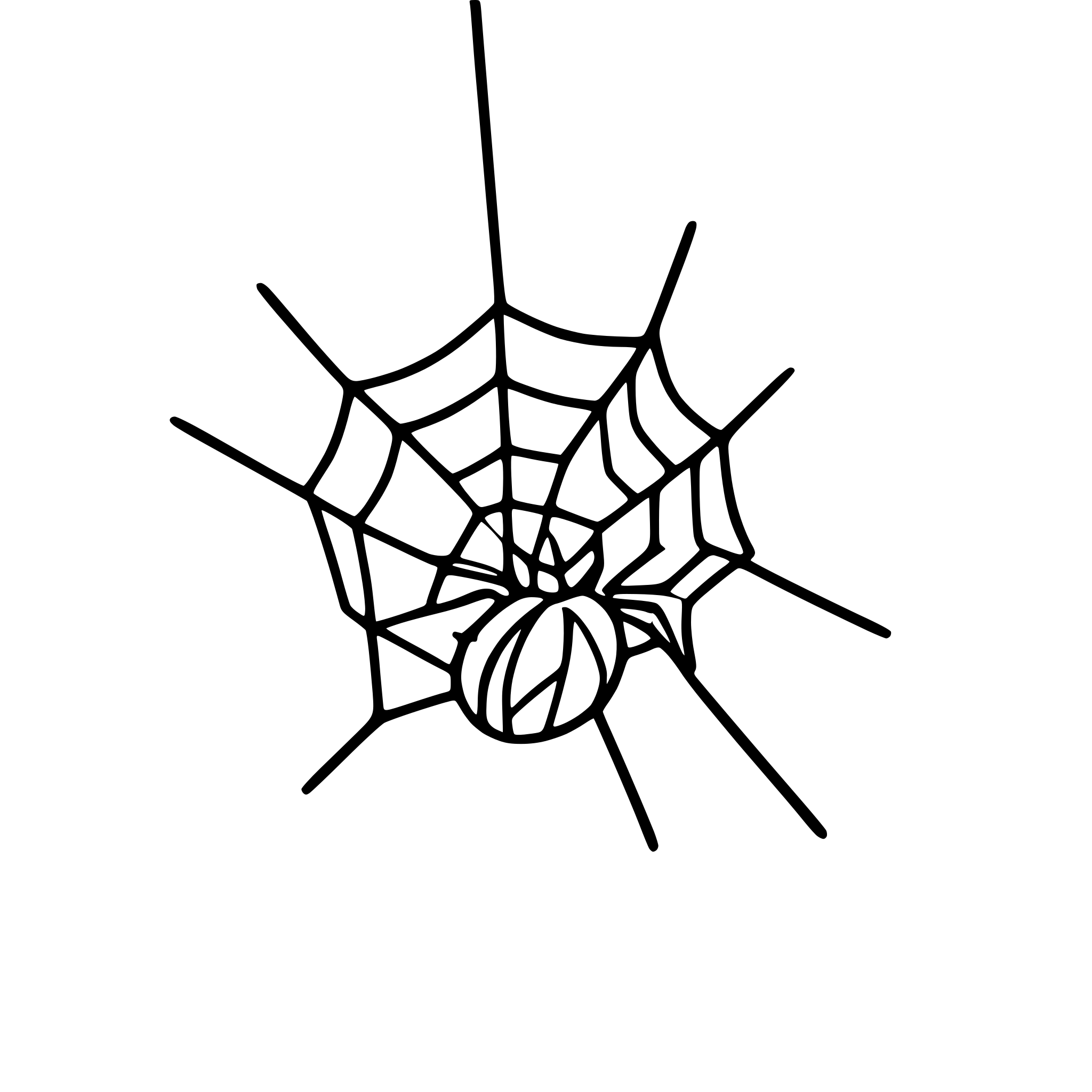 AI-generated SVG of 'spider web with dew drops'