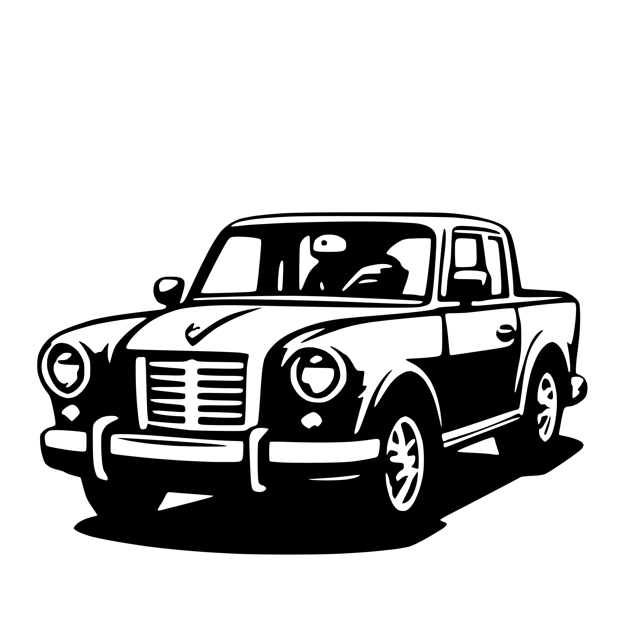 AI-generated SVG of 'car drive pick up^'