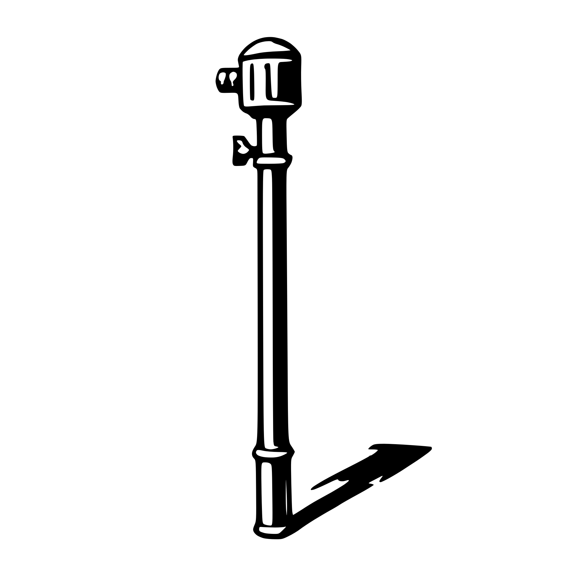 AI-generated SVG of a monopod