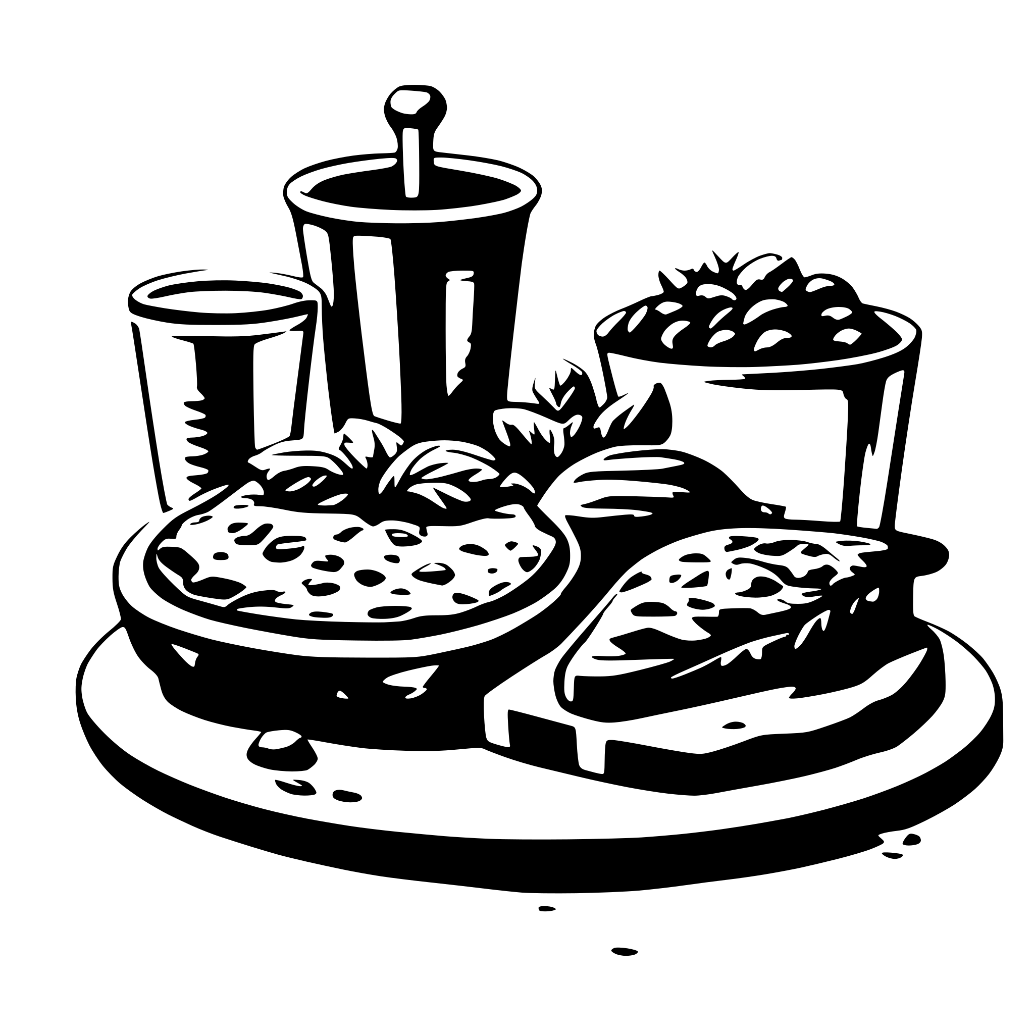 AI-generated SVG of 'house food'