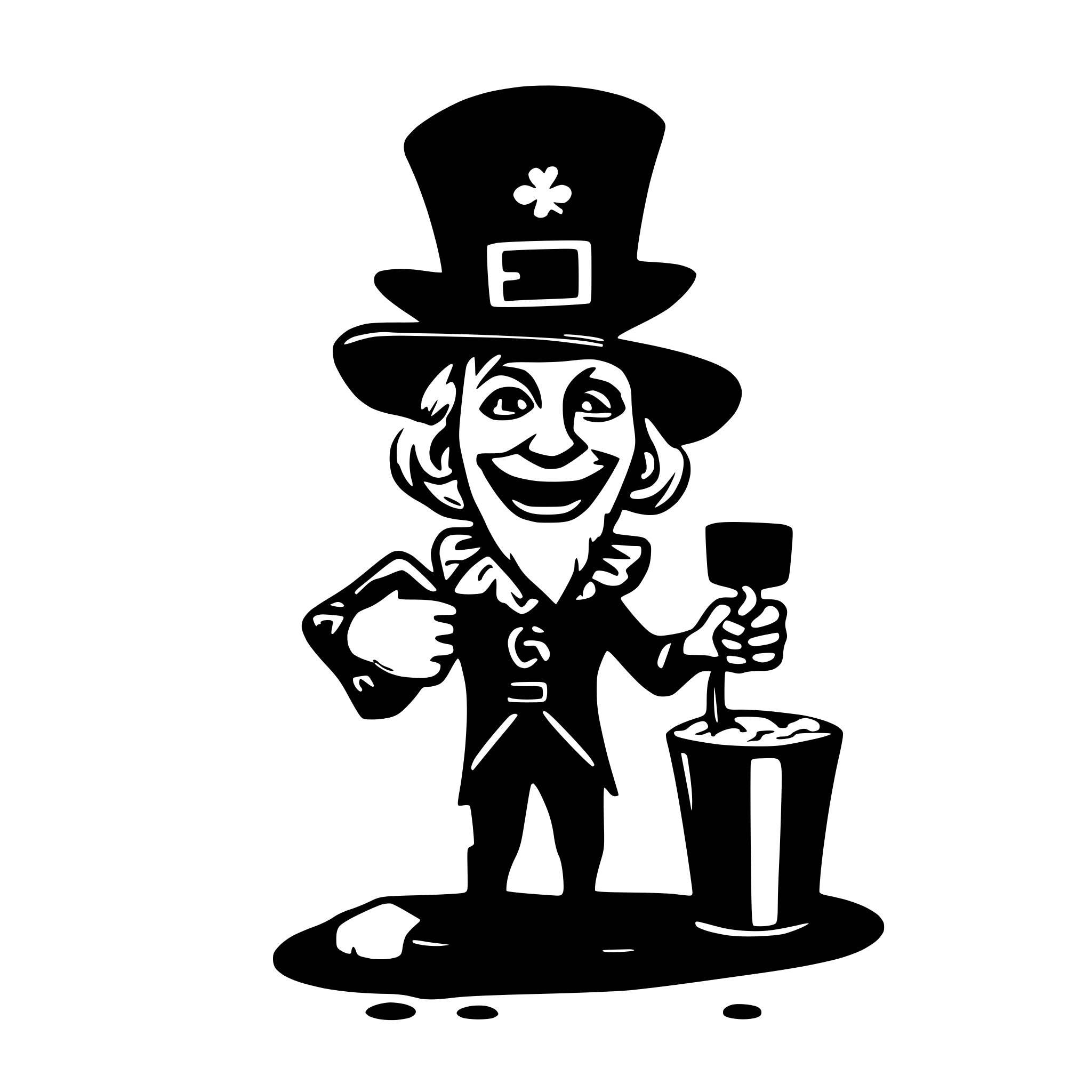 AI-generated SVG of 'Funny St. Patrick’s day'