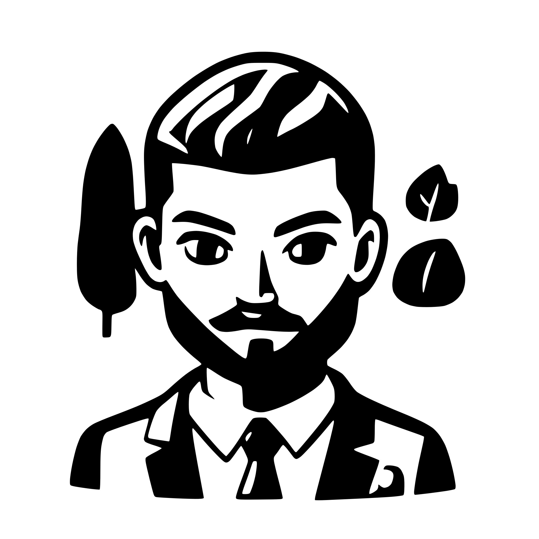 AI-generated SVG of a a fullbeard icon