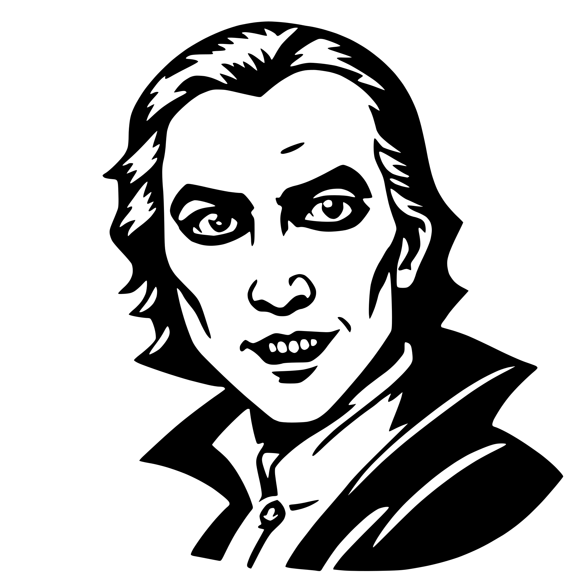 AI-generated SVG of a vampire